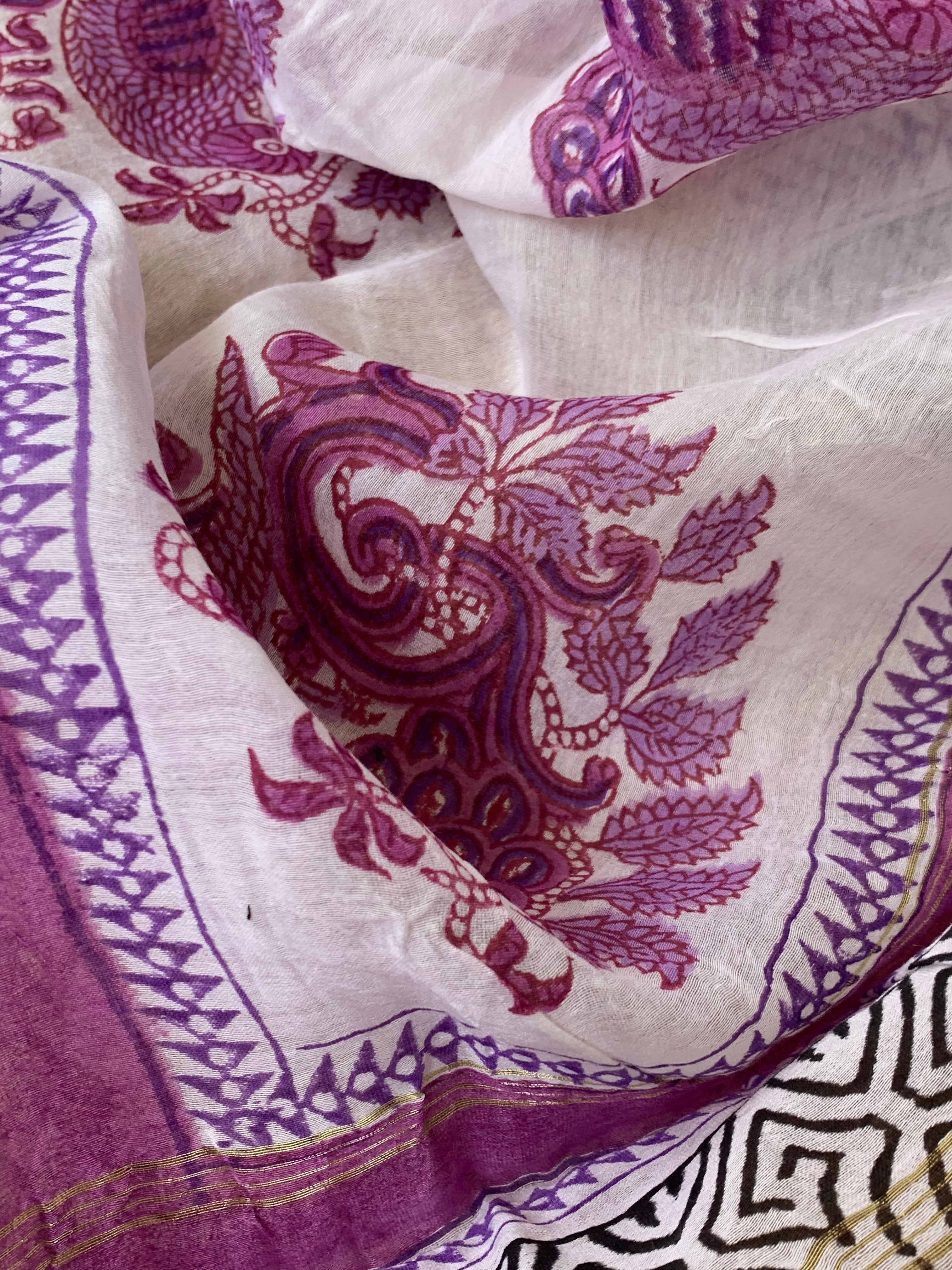 Handcrafted Cotton Chanderi Suit