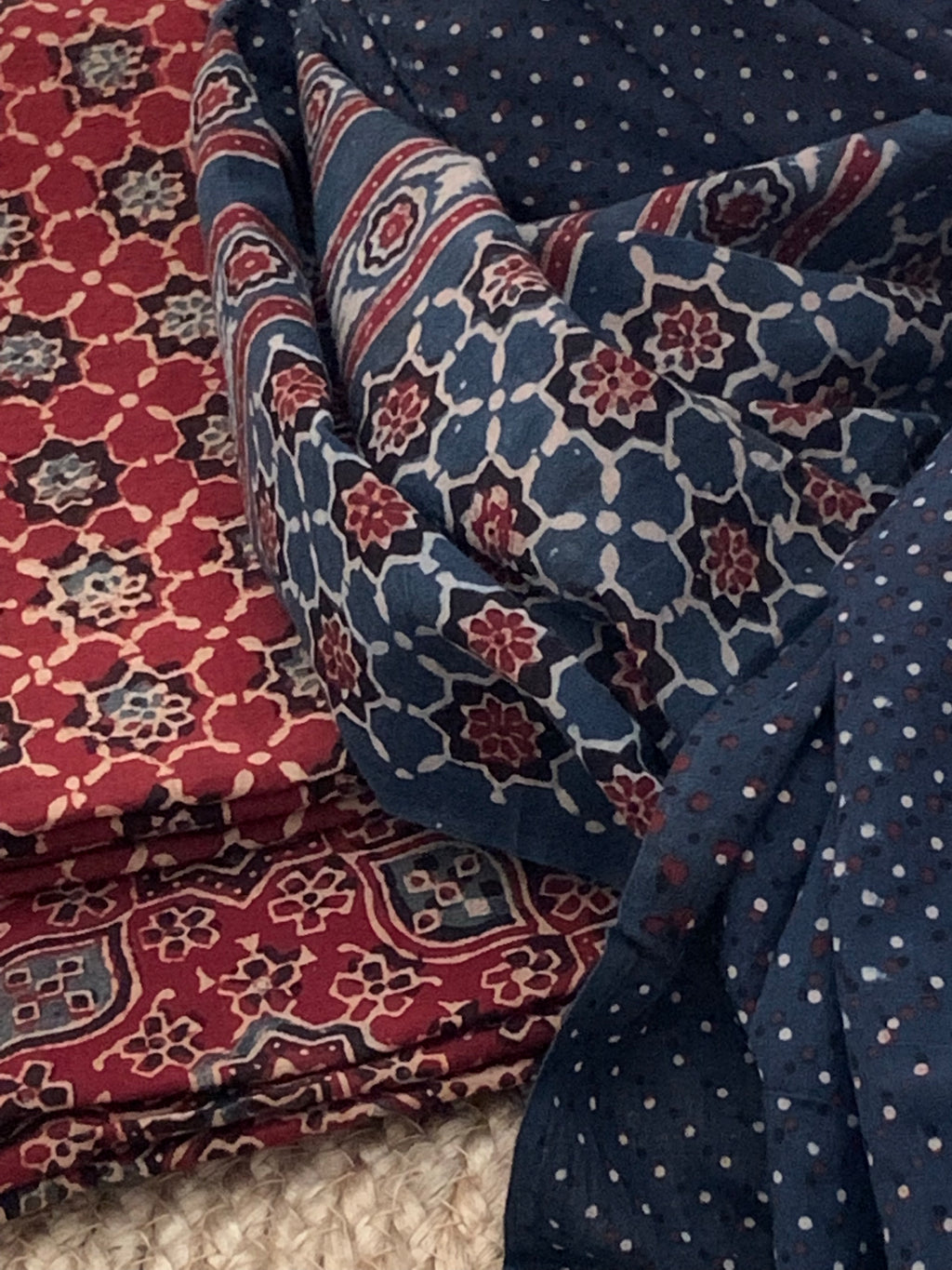 Handblock Ajrakh Suit