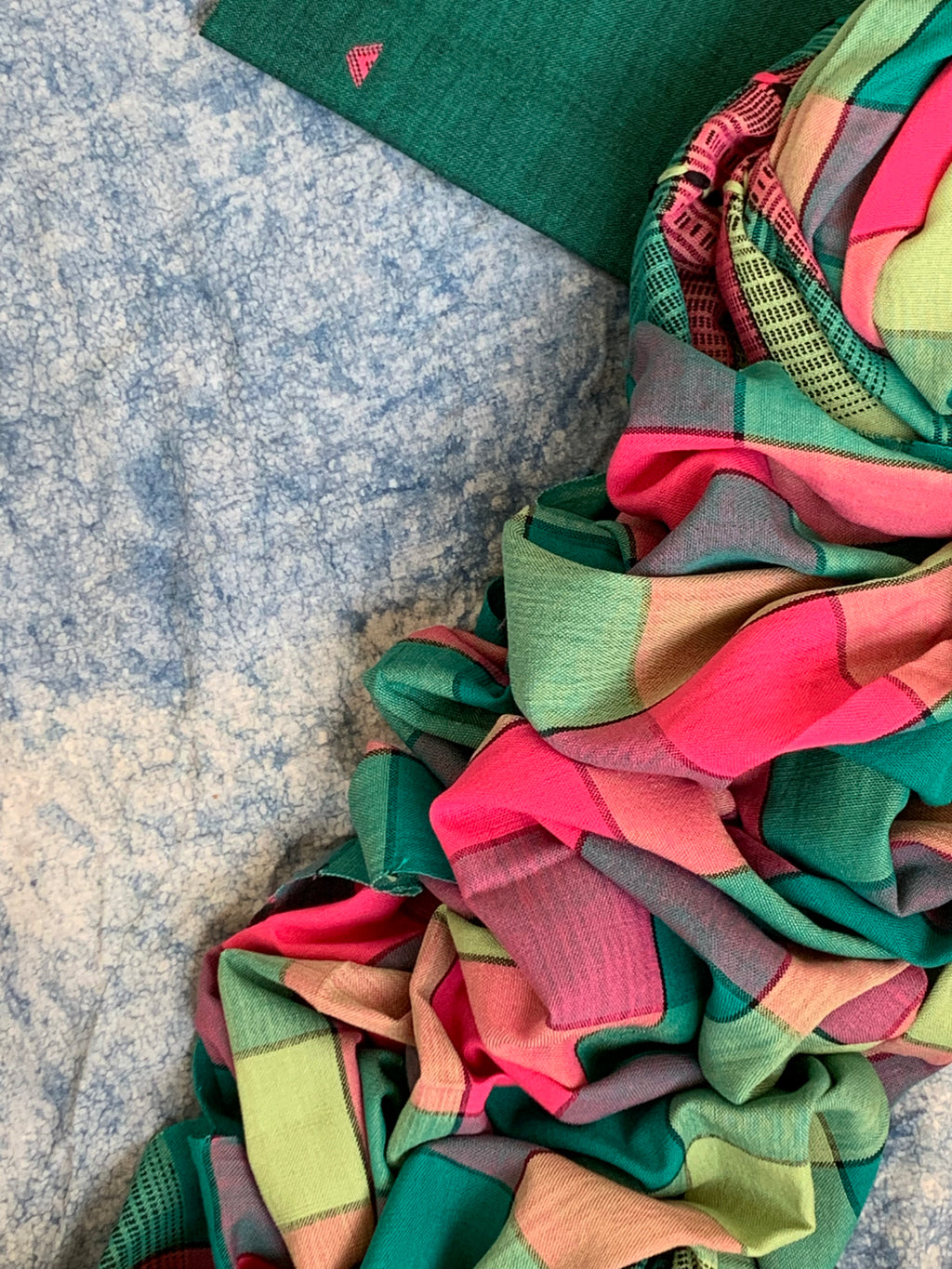 Handwoven Bhujodi Kurta Dupatta Set