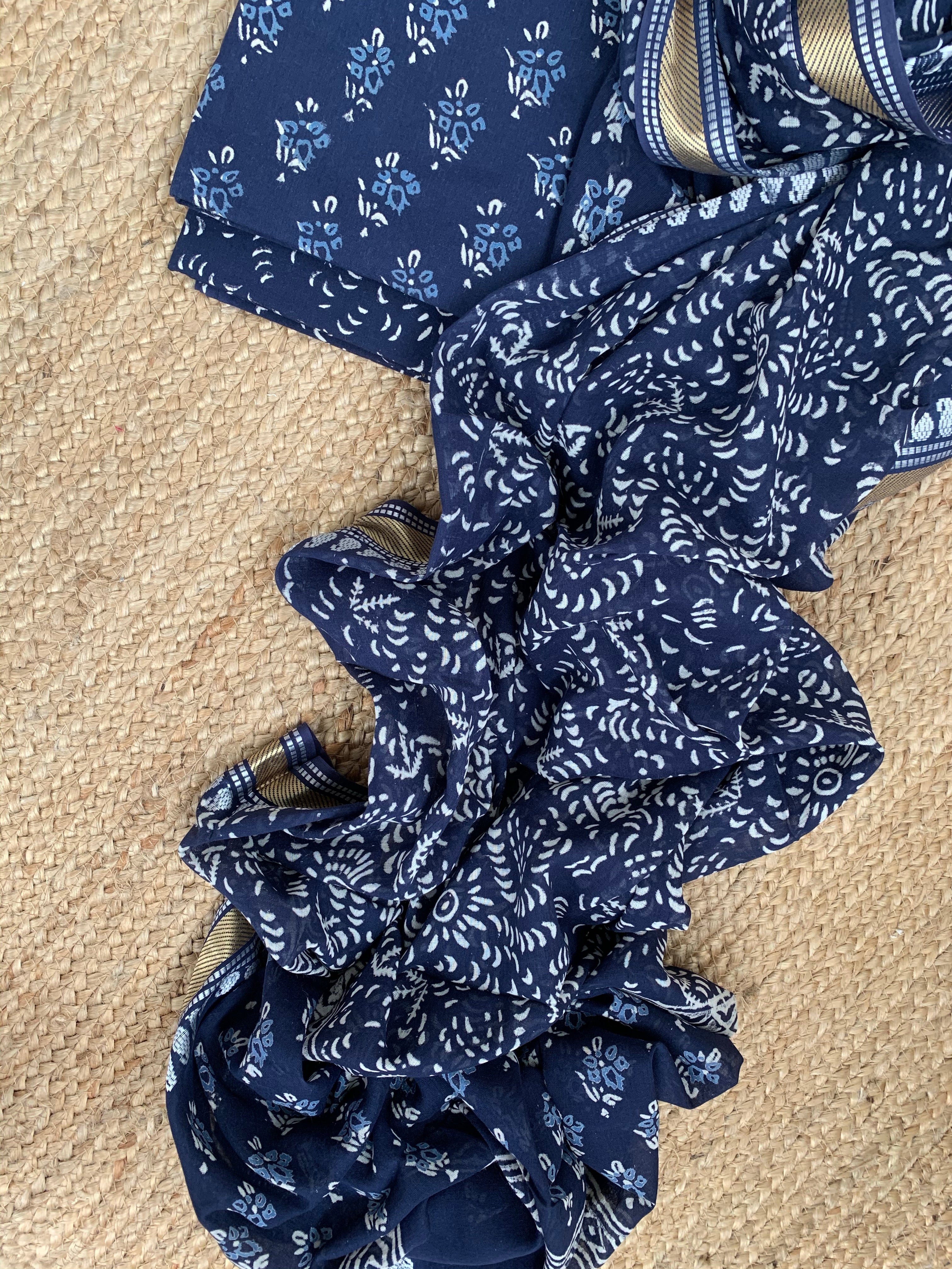 Handblock Cotton Suit
