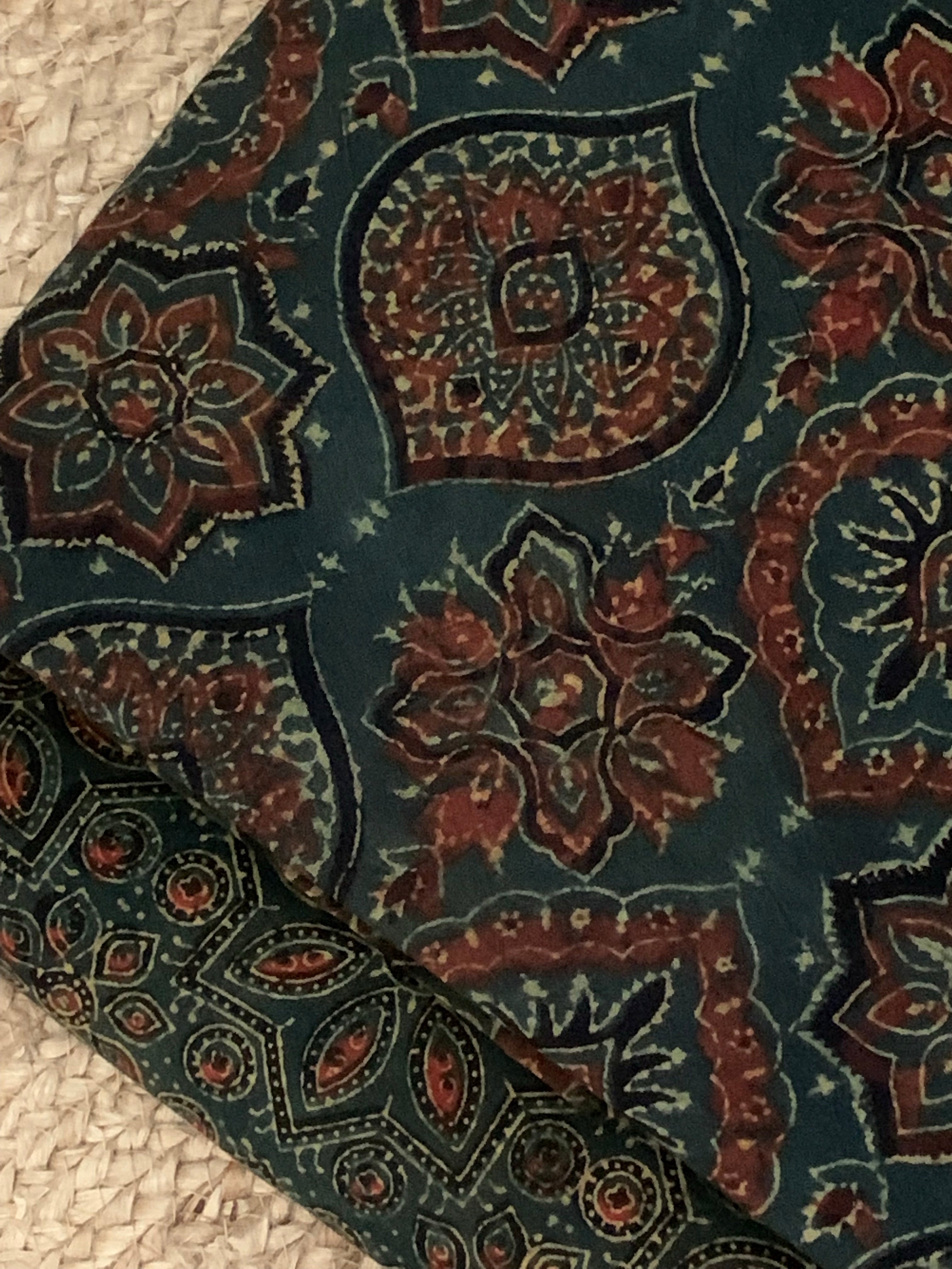 Handblock Ajrakh Kota Suit
