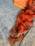 Handblock Printed Cotton Chanderi Dupatta Suit