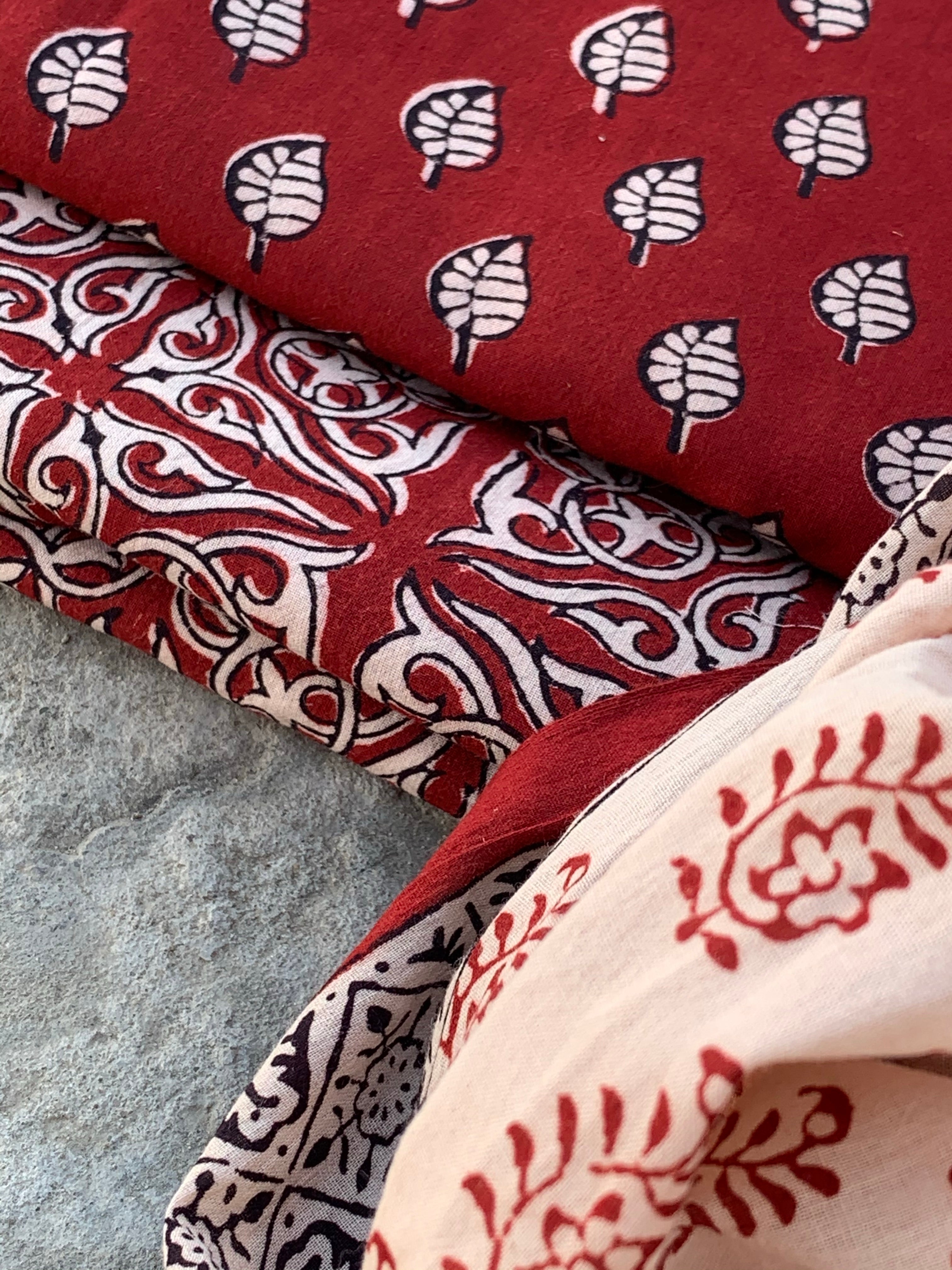 Natural Dyed Bagh Handblock Cotton Suit