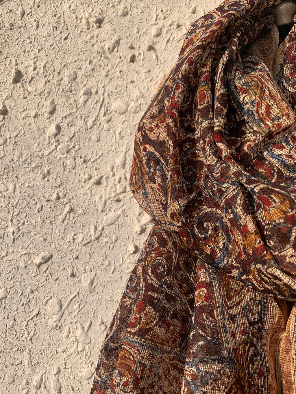 Handwoven and Handblock Natural Dye Kalamkari Kota Dupatta