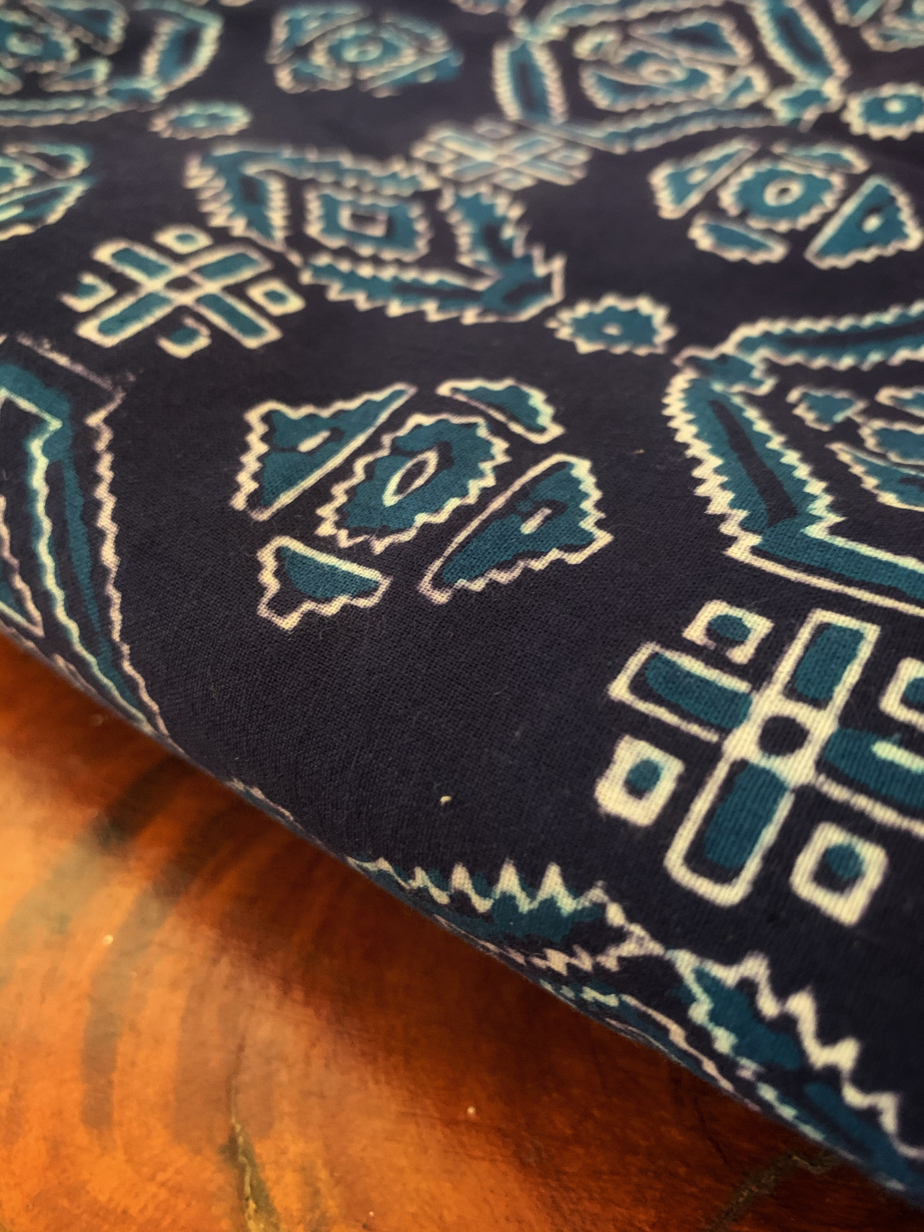 Hand Block Printed Cotton Kurta Bottom Set