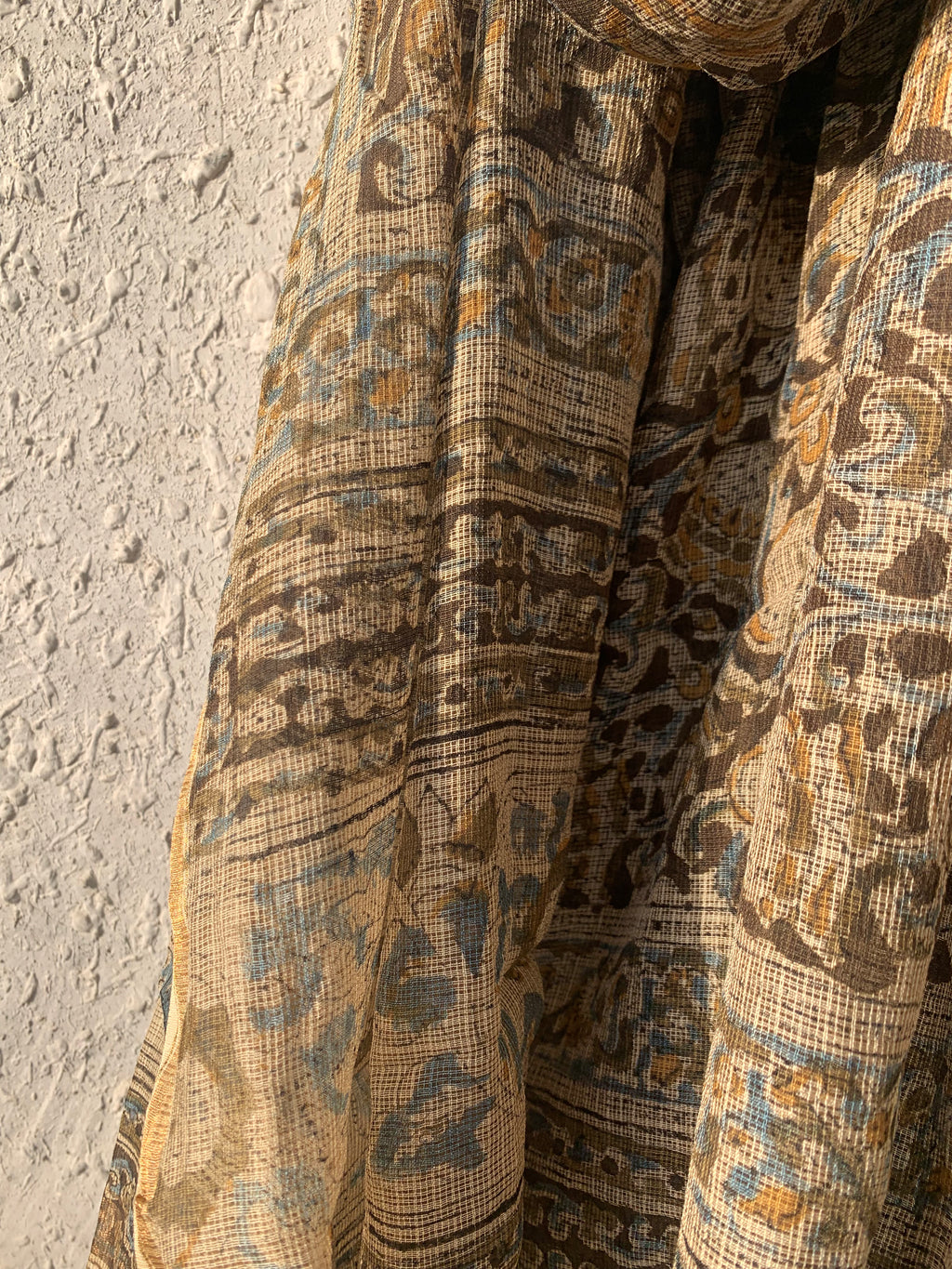 Handwoven and Handblock Natural Dye Kalamkari Kota Dupatta