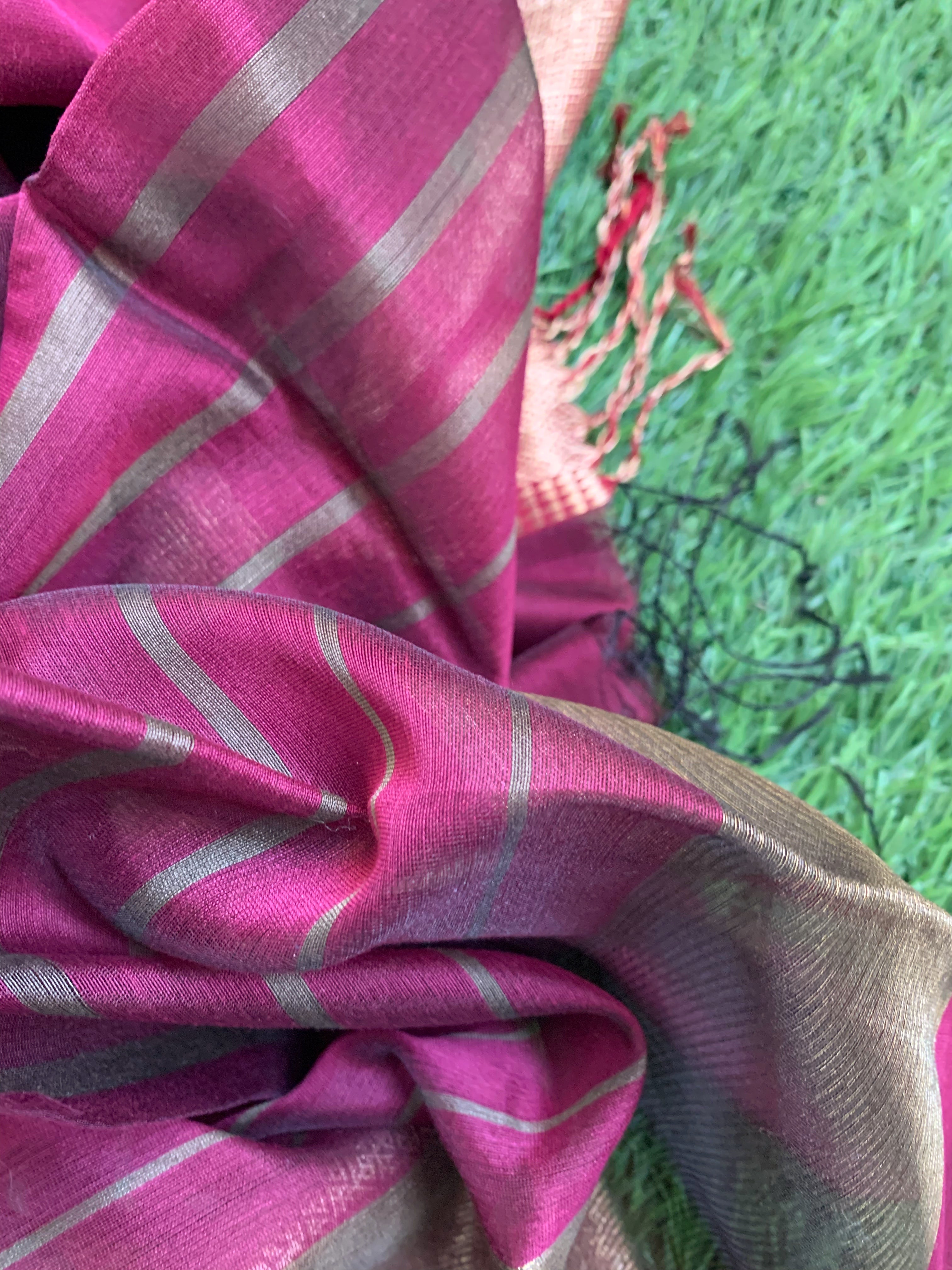 Handwoven Maheshwari Kurta dupatta set