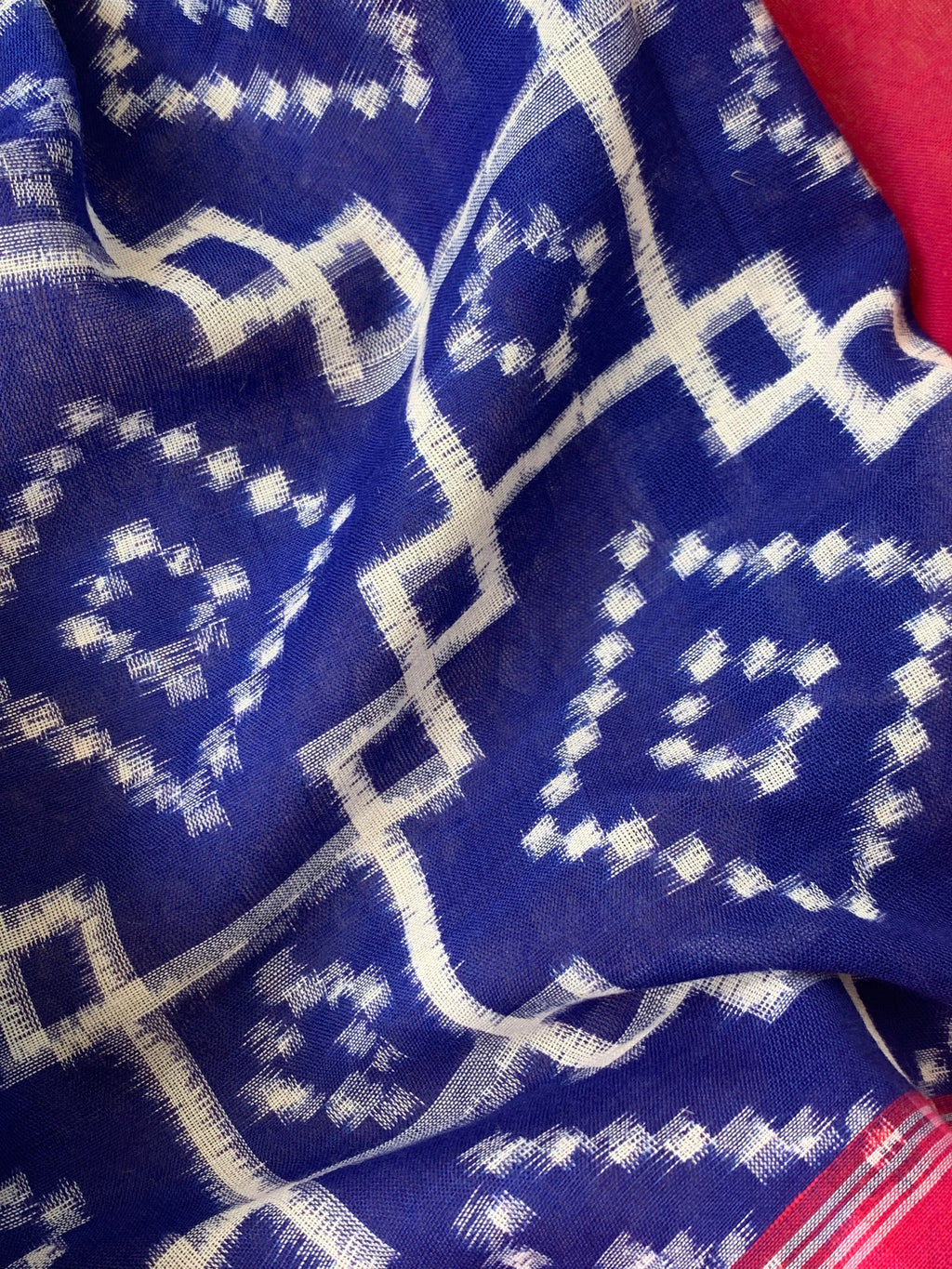Handwoven Double Ikat Kurta Telia Dupatta Set