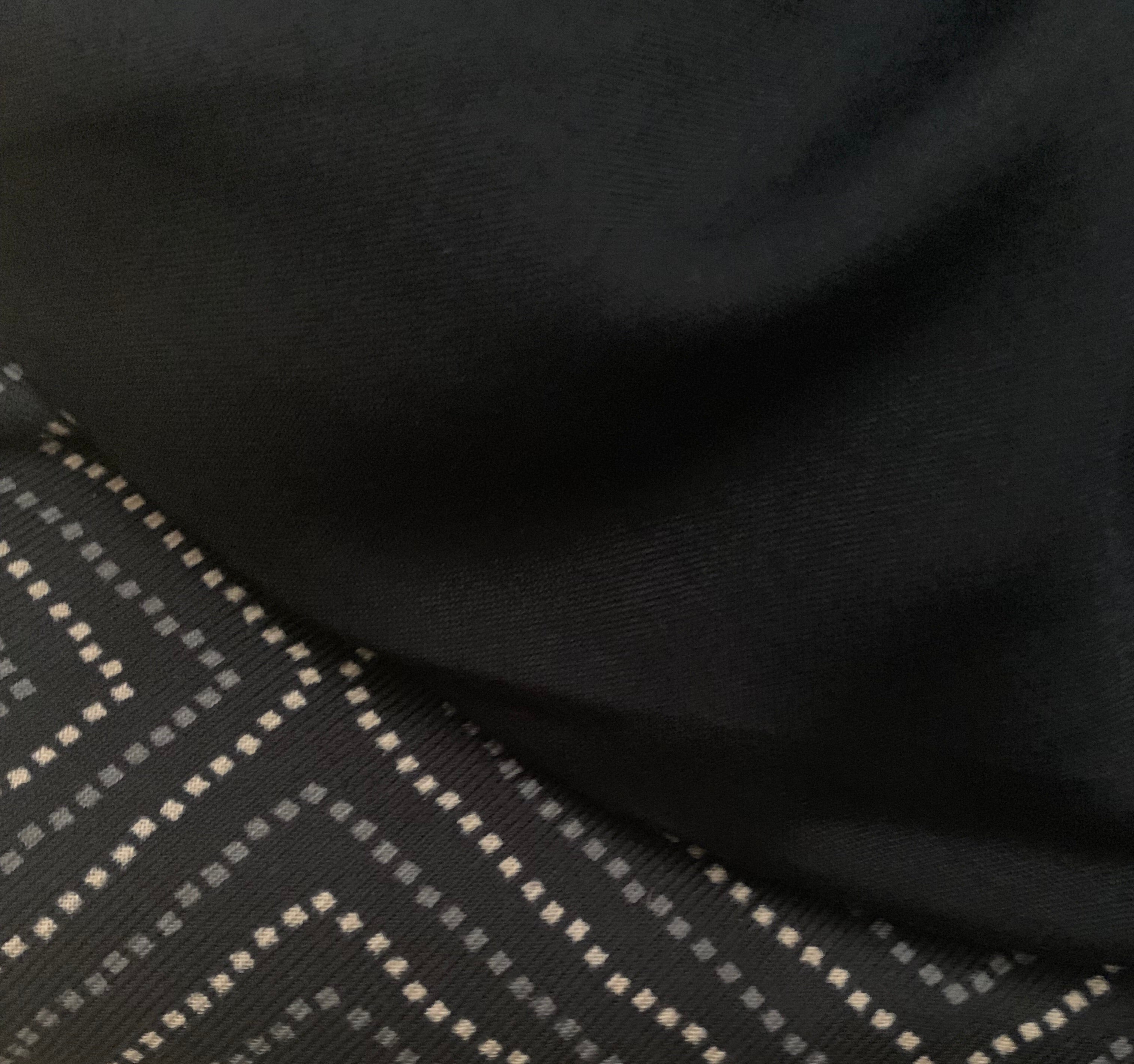 Black Wool Pashmina Suit