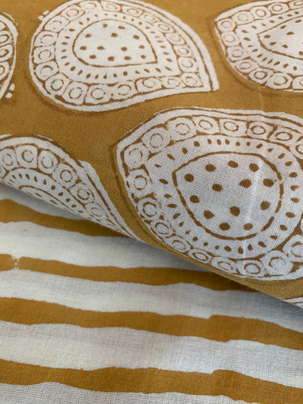 Handblock Cotton Kurta Bottom Set
