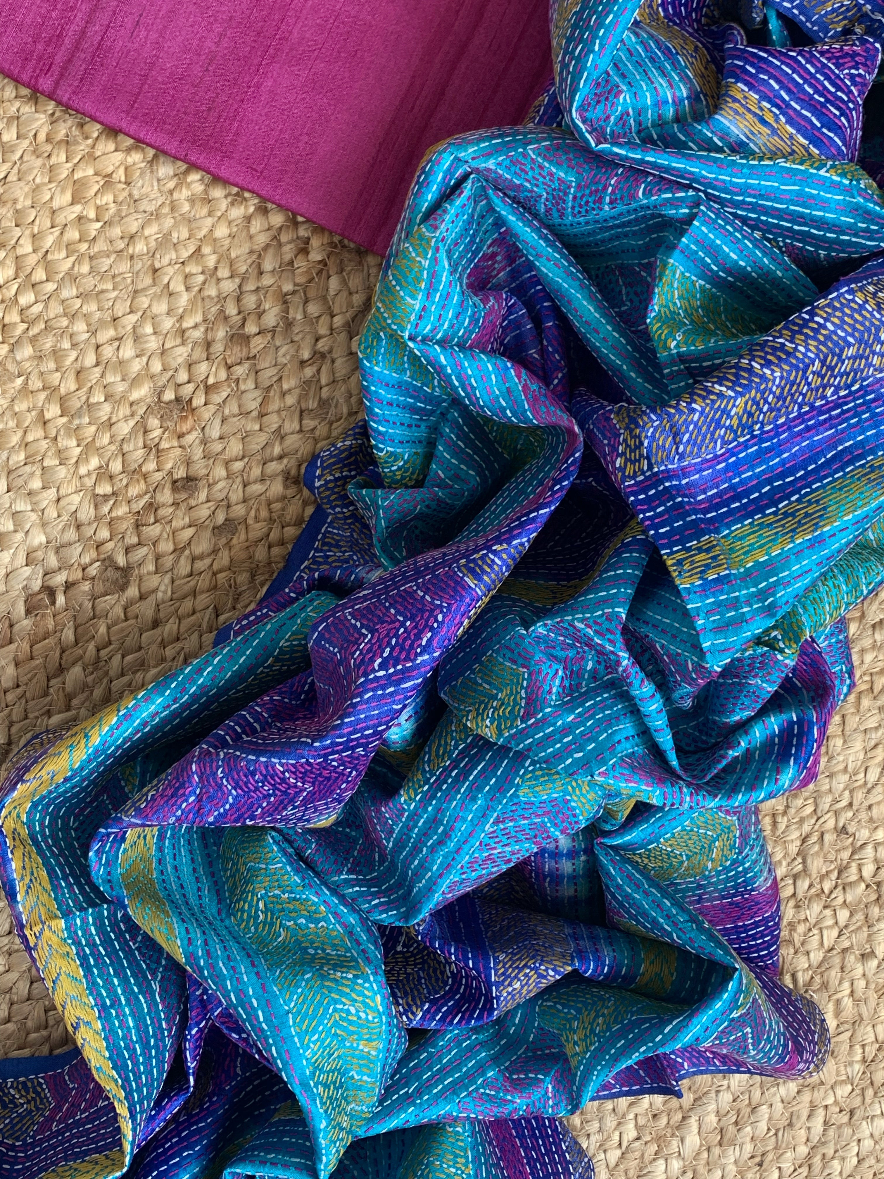 Handwoven Tussar Silk Kurta Dupatta Set