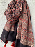 Handblock Ajrakh Dupatta