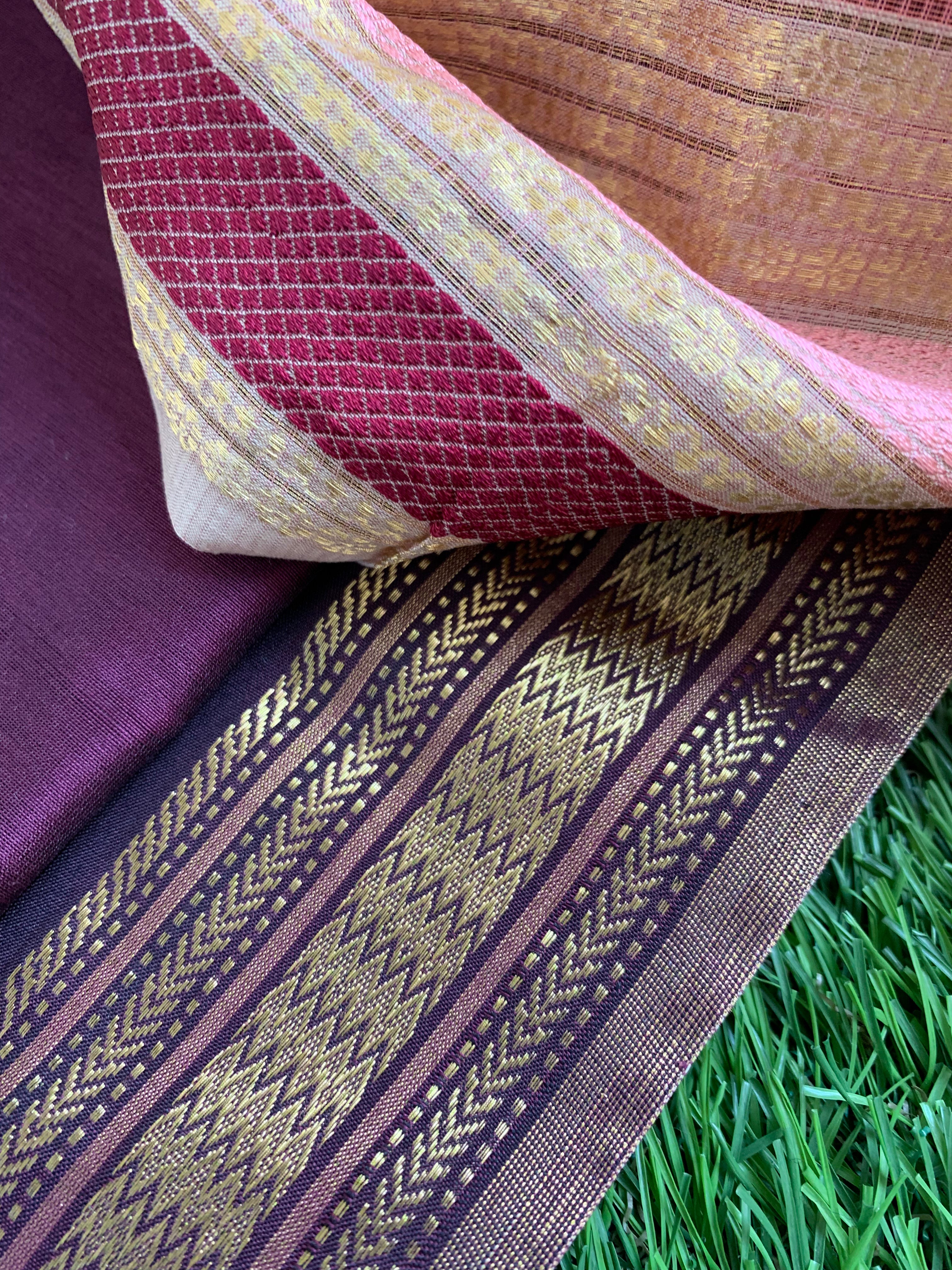 Handwoven Maheshwari Kurta dupatta set