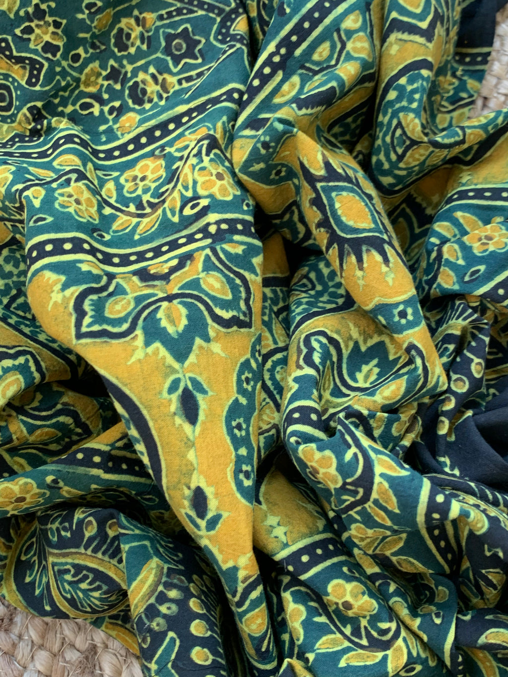 Handcrafted Bandhani Ajrakh Cotton Suit