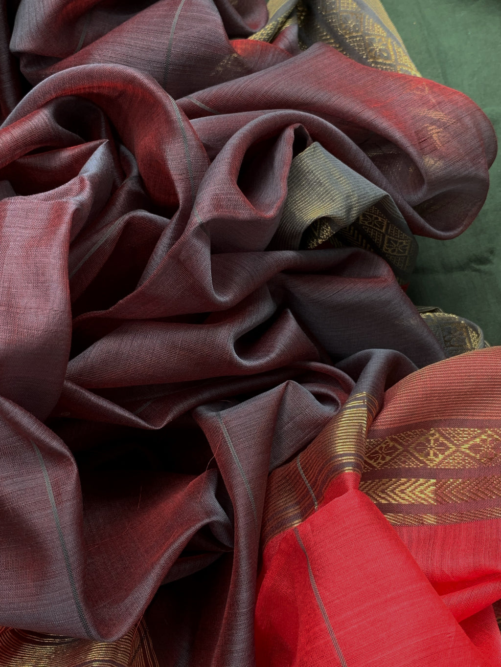 Handwoven Maheshwari Kurta dupatta set
