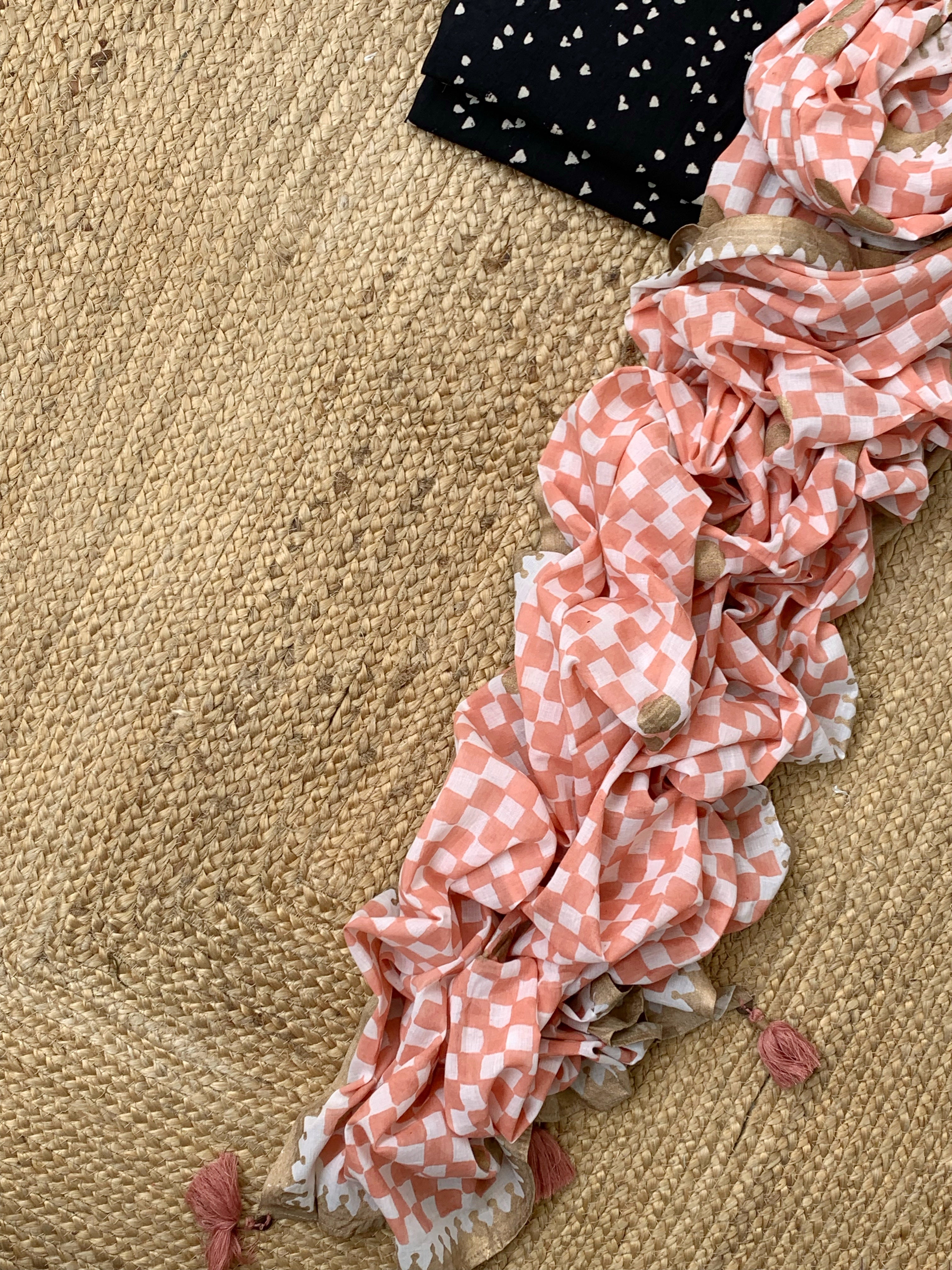 Handcrafted Cotton Mul Dupatta Suit