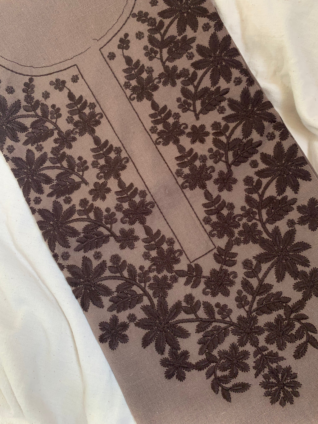 Hand Machine Embroidered Kurta
