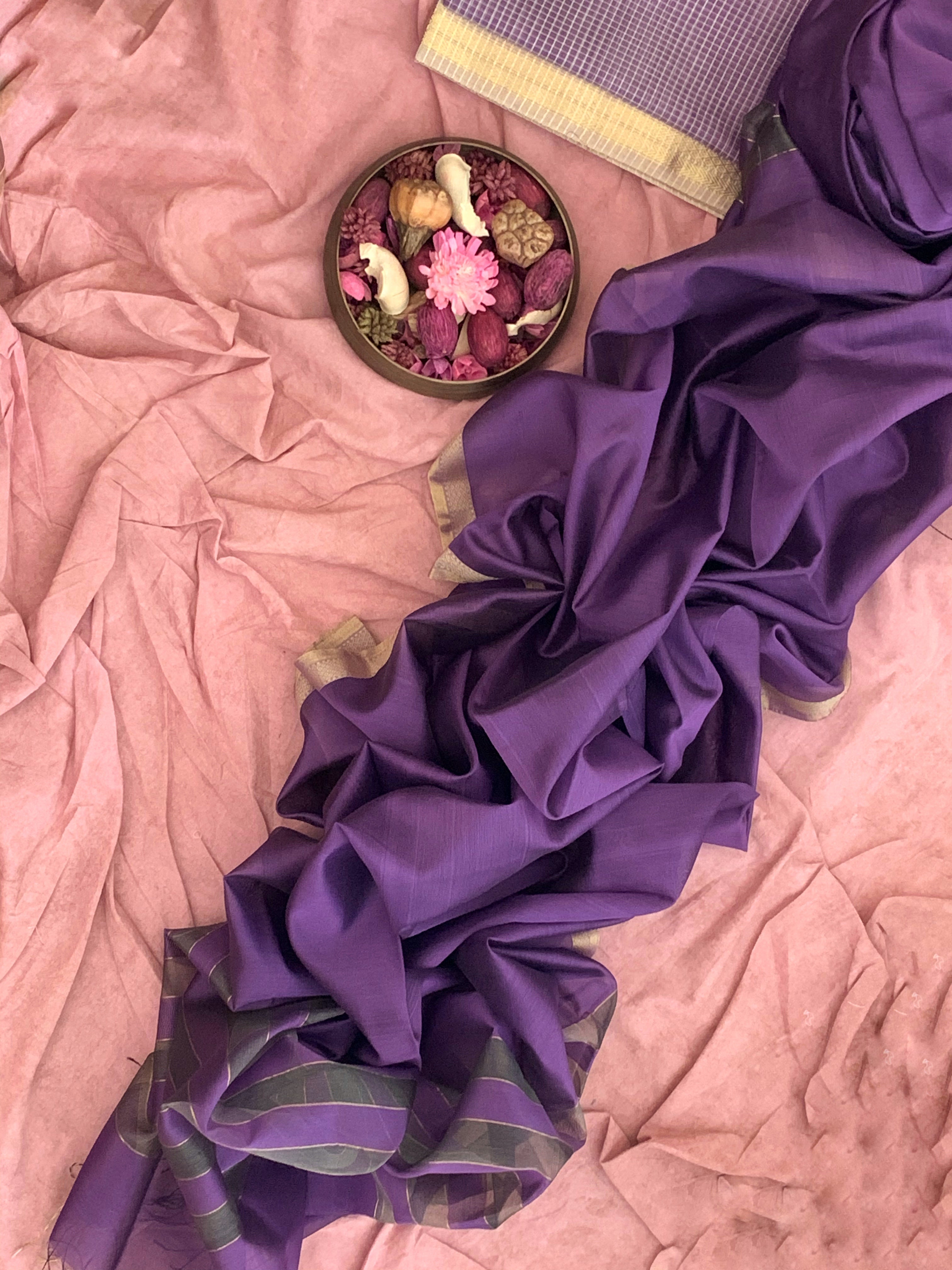 Handwoven Maheshwari Kurta dupatta set