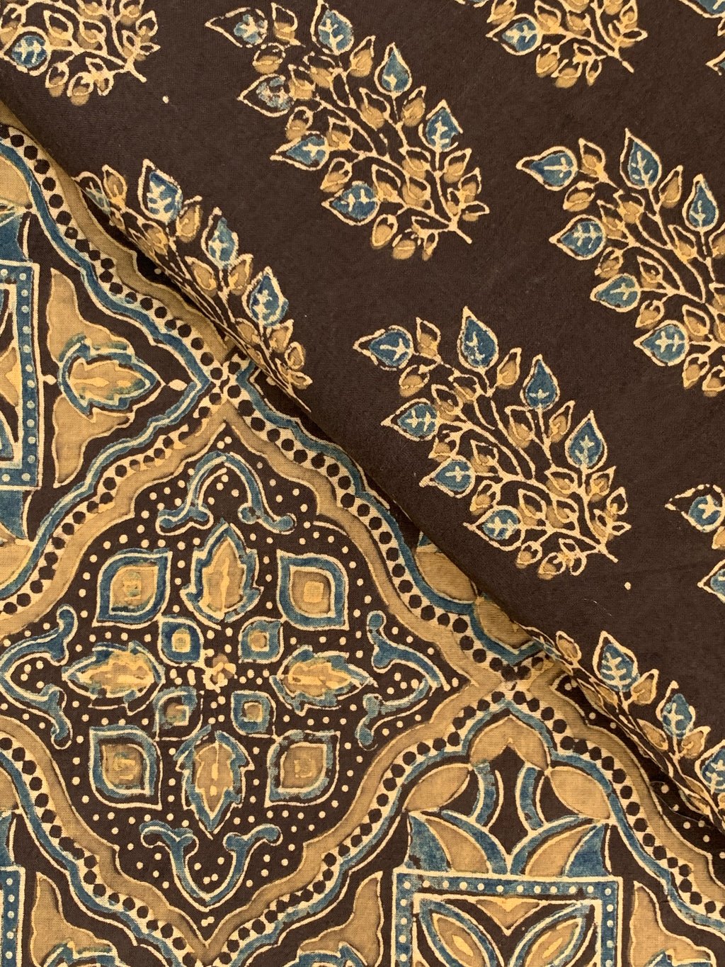 Natural Dyes Handblock Ajrakh Cotton Suit