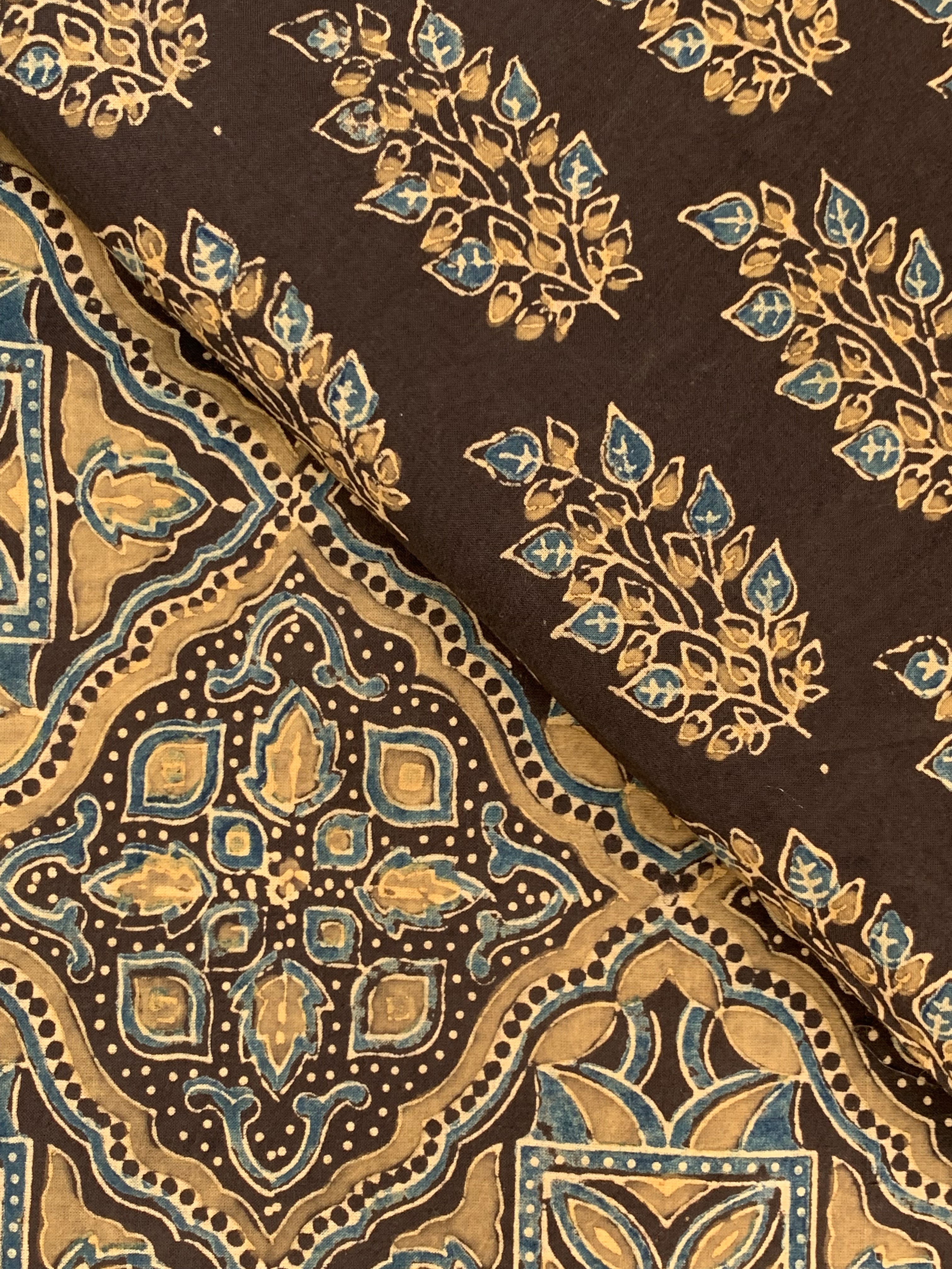Natural Dyes Handblock Ajrakh Cotton Suit