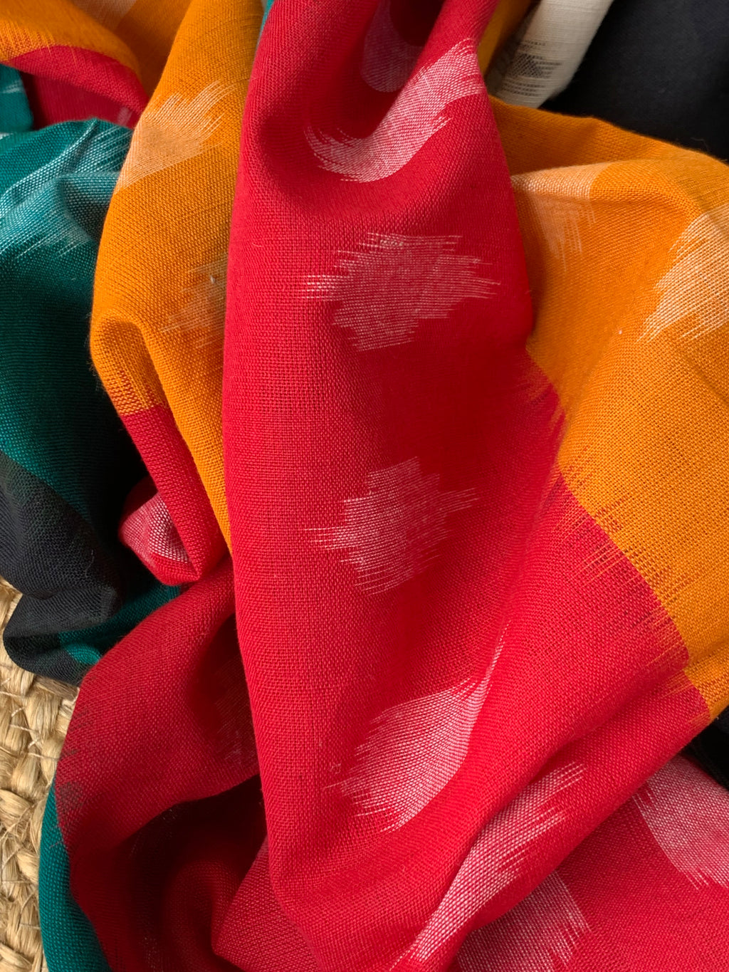 Handwoven Double Ikat Kurta Dupatta Set