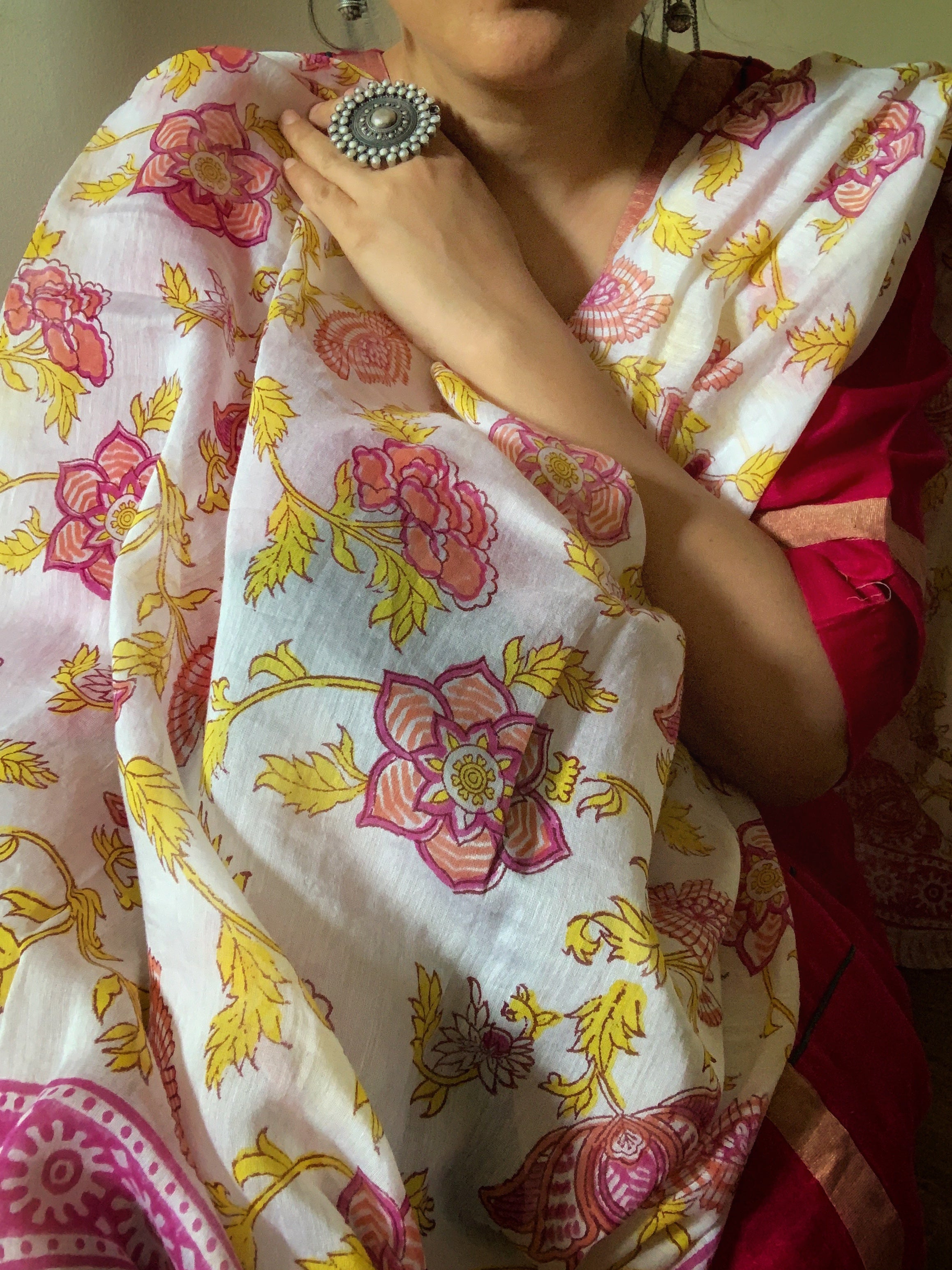 Handcrafted Chanderi Dupatta