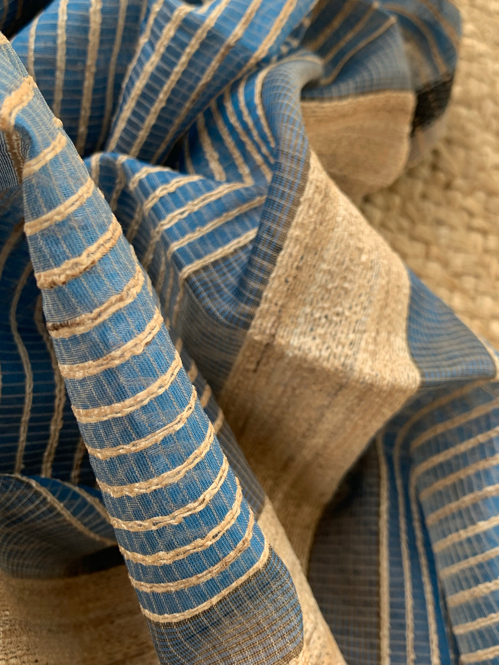 Handwoven Maheshwari Kurta dupatta set