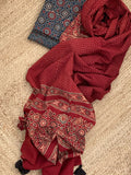 Handblock Ajrakh Suit