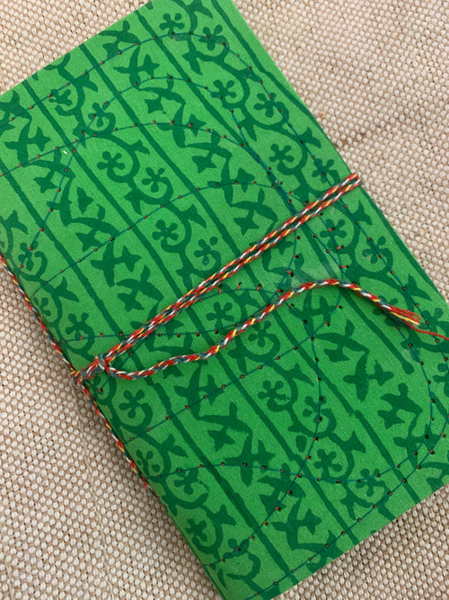 Block Print Fabric Cover Diary