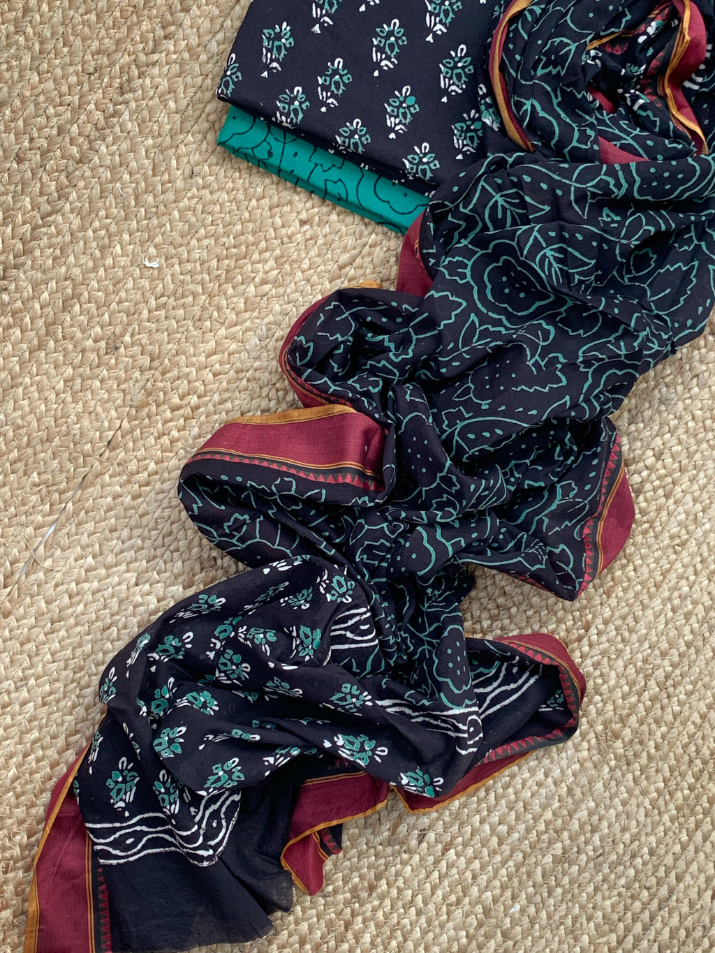 Handblock Cotton Suit