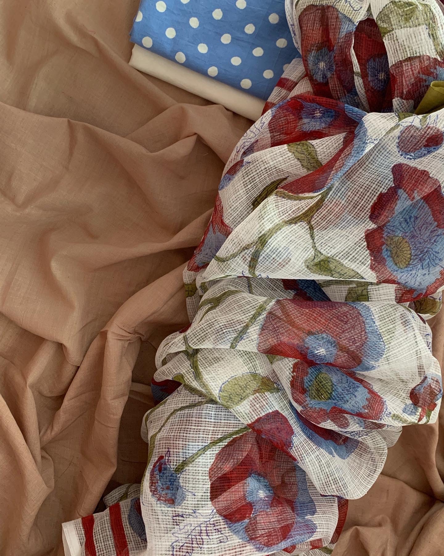 Handcrafted Cotton Kota Dupatta Suit