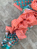 Handblock chanderi suit