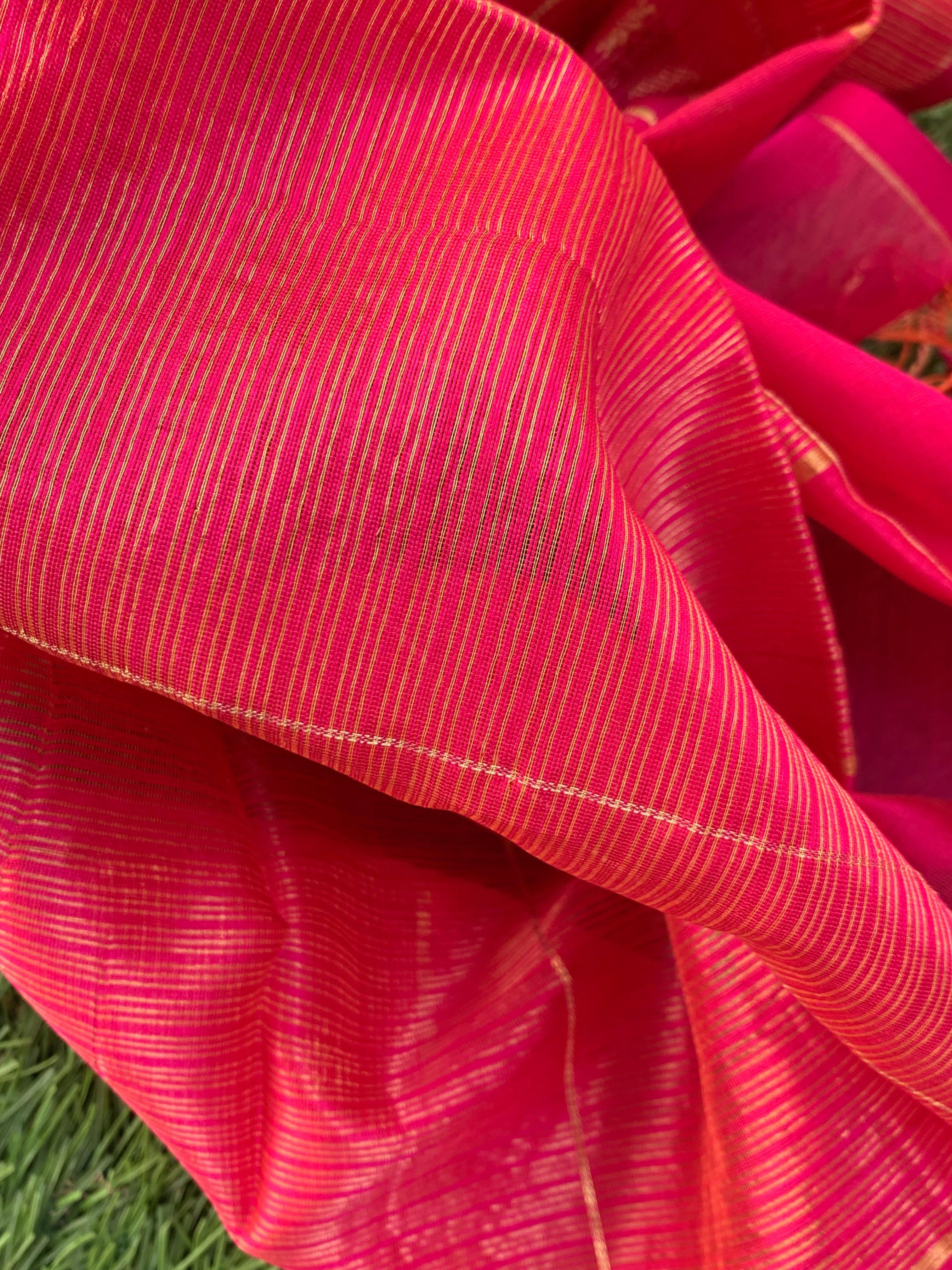 Handwoven Maheshwari Kurta dupatta set