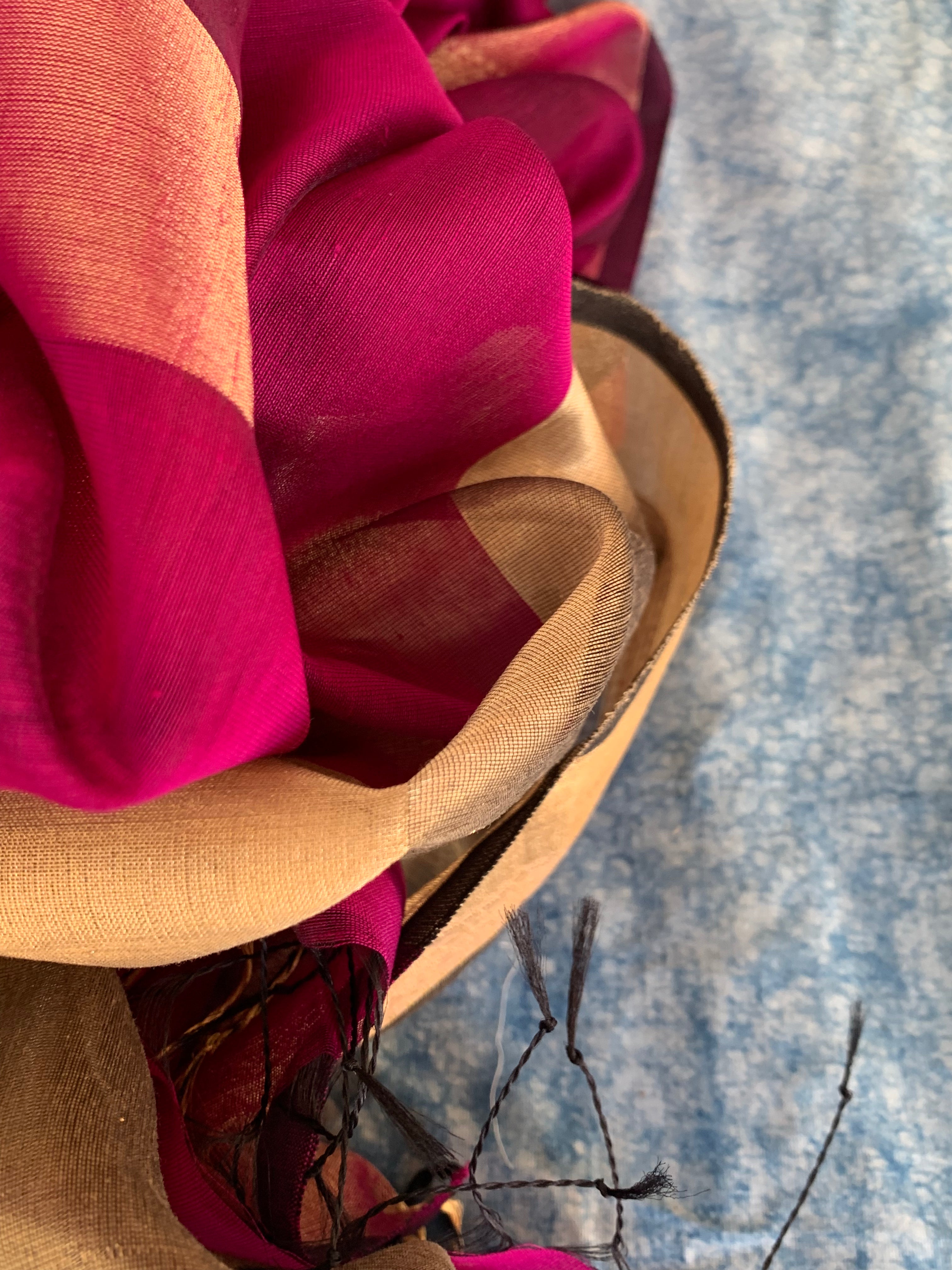 Handwoven Maheshwari Kurta dupatta set