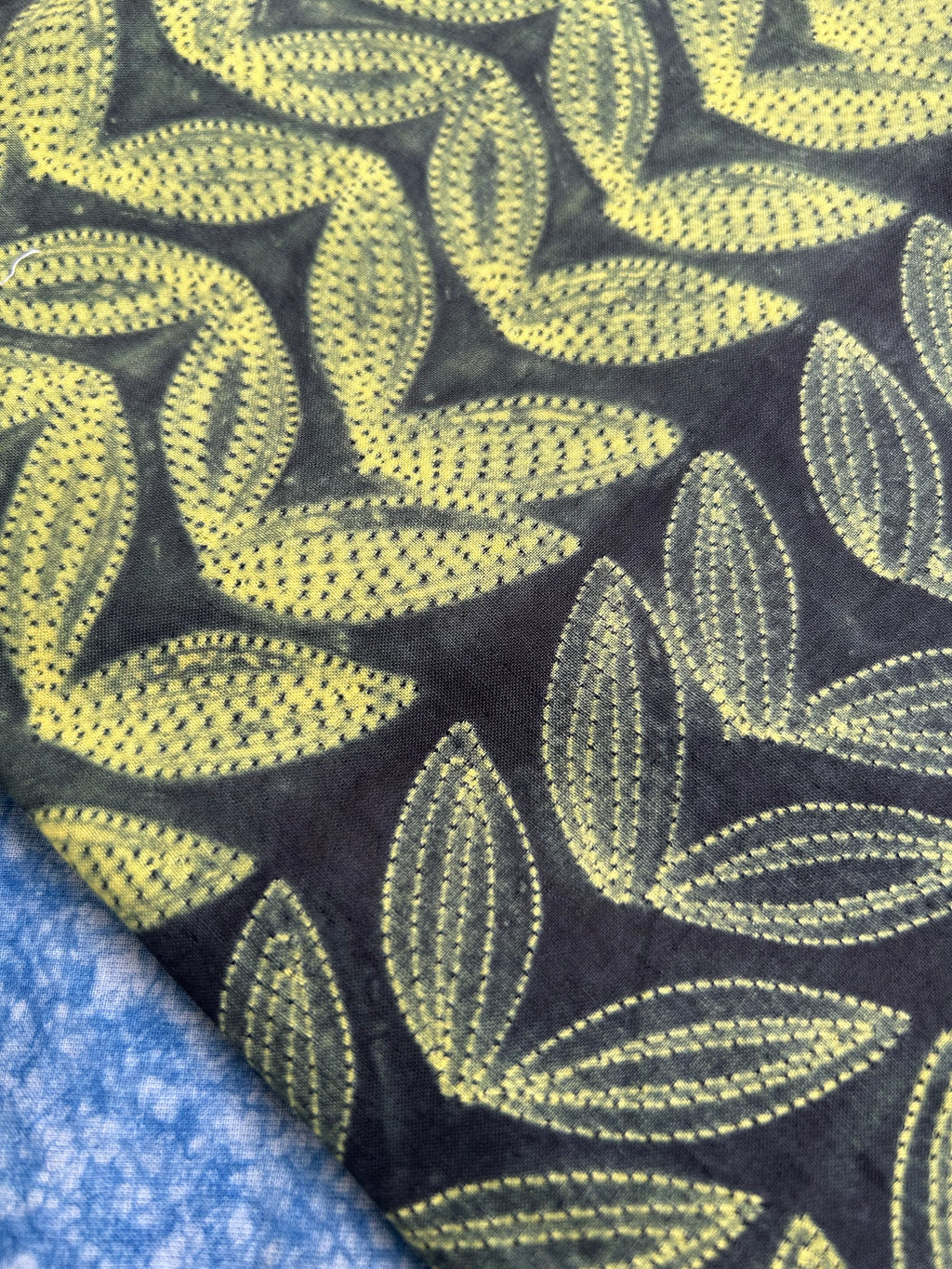 Hand done shibori Cotton Fabric