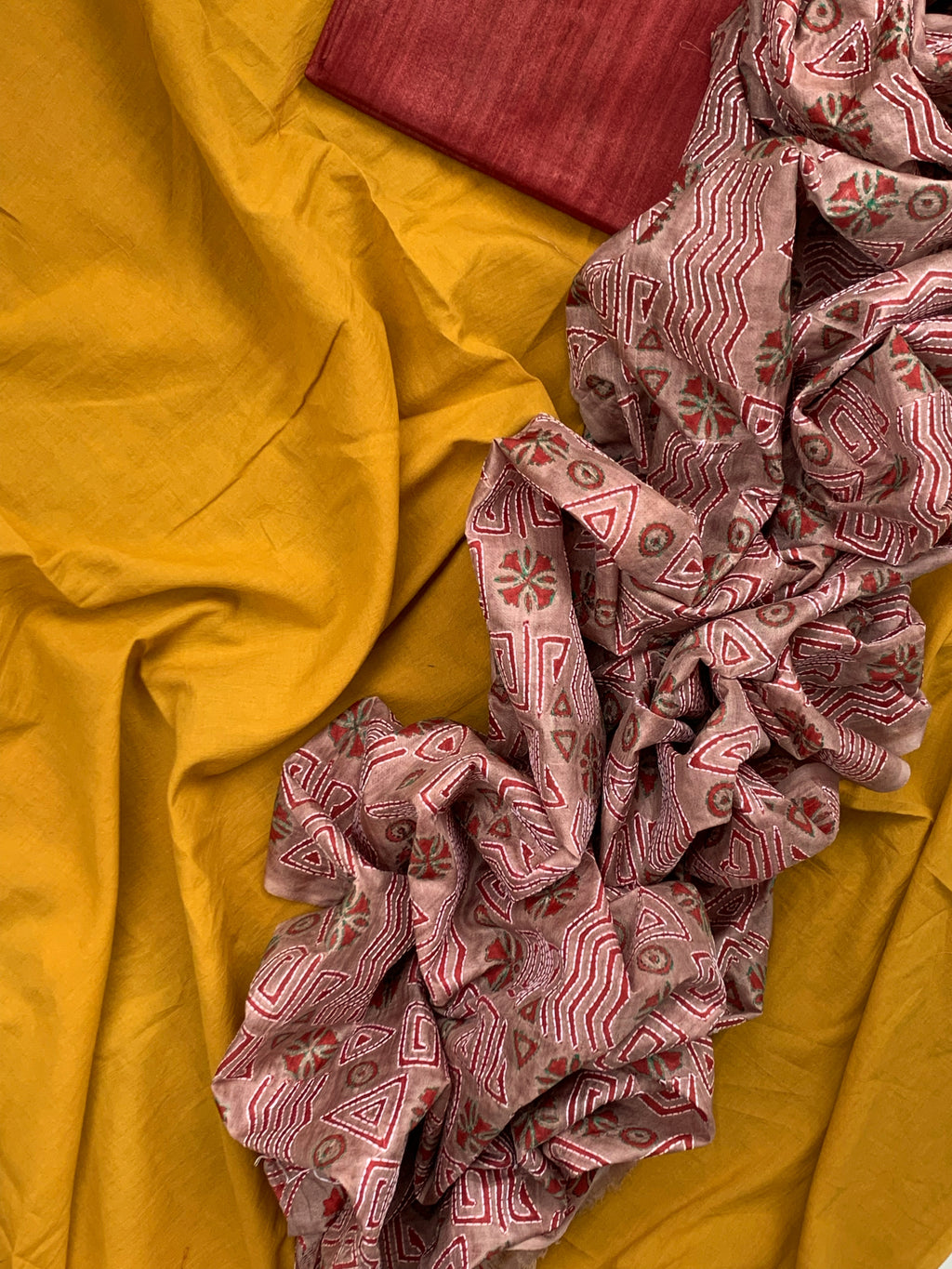 Handwoven Tussar Silk Kurta Dupatta Set
