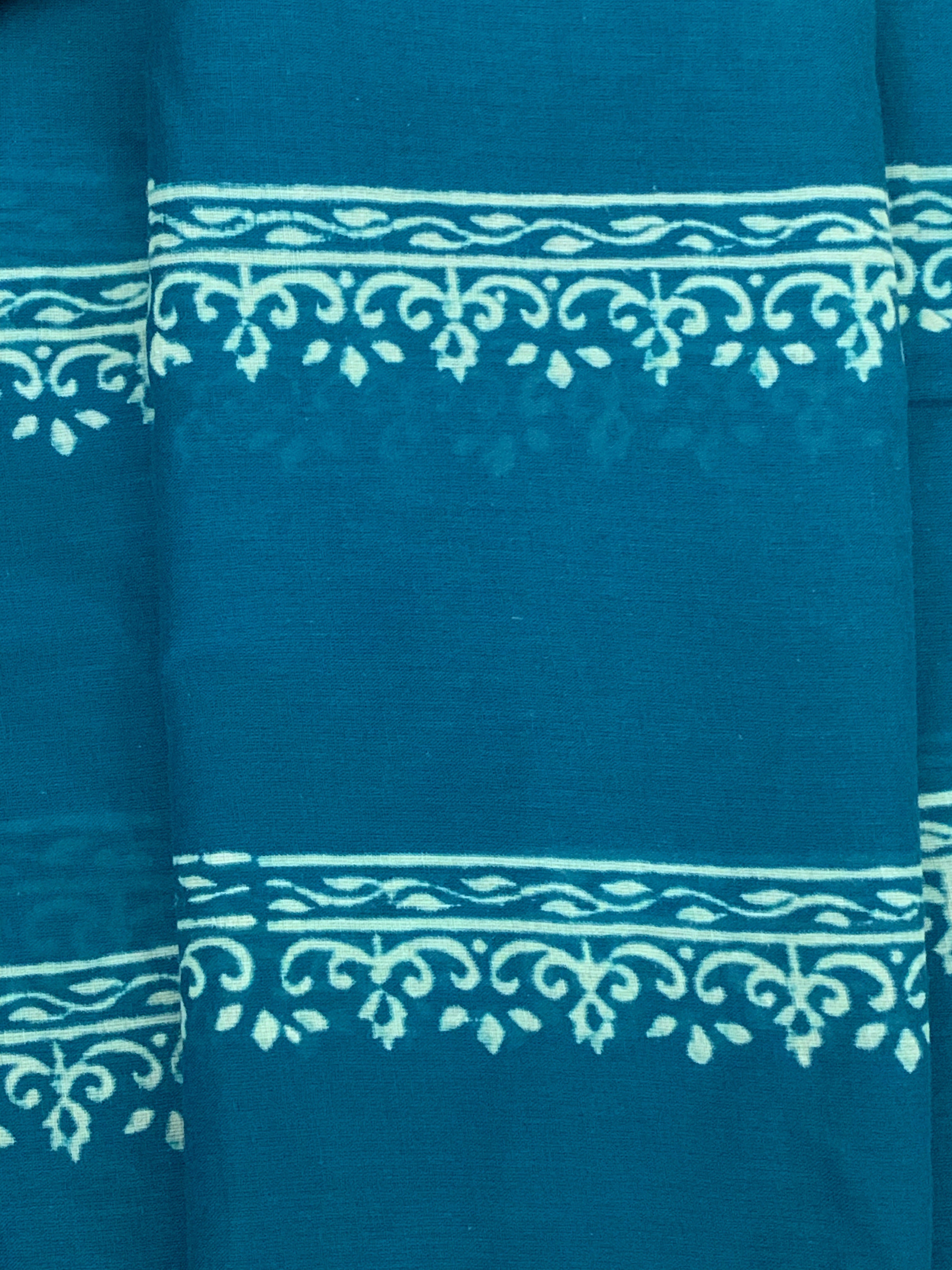 Handblock Printed Cotton Saree