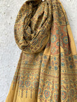 Handblock Ajrakh Dupatta