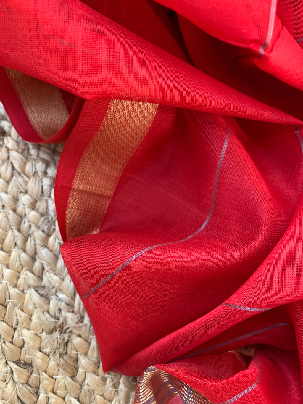Handwoven Maheshwari Kurta dupatta set