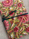 Block Print Fabric Cover Diary