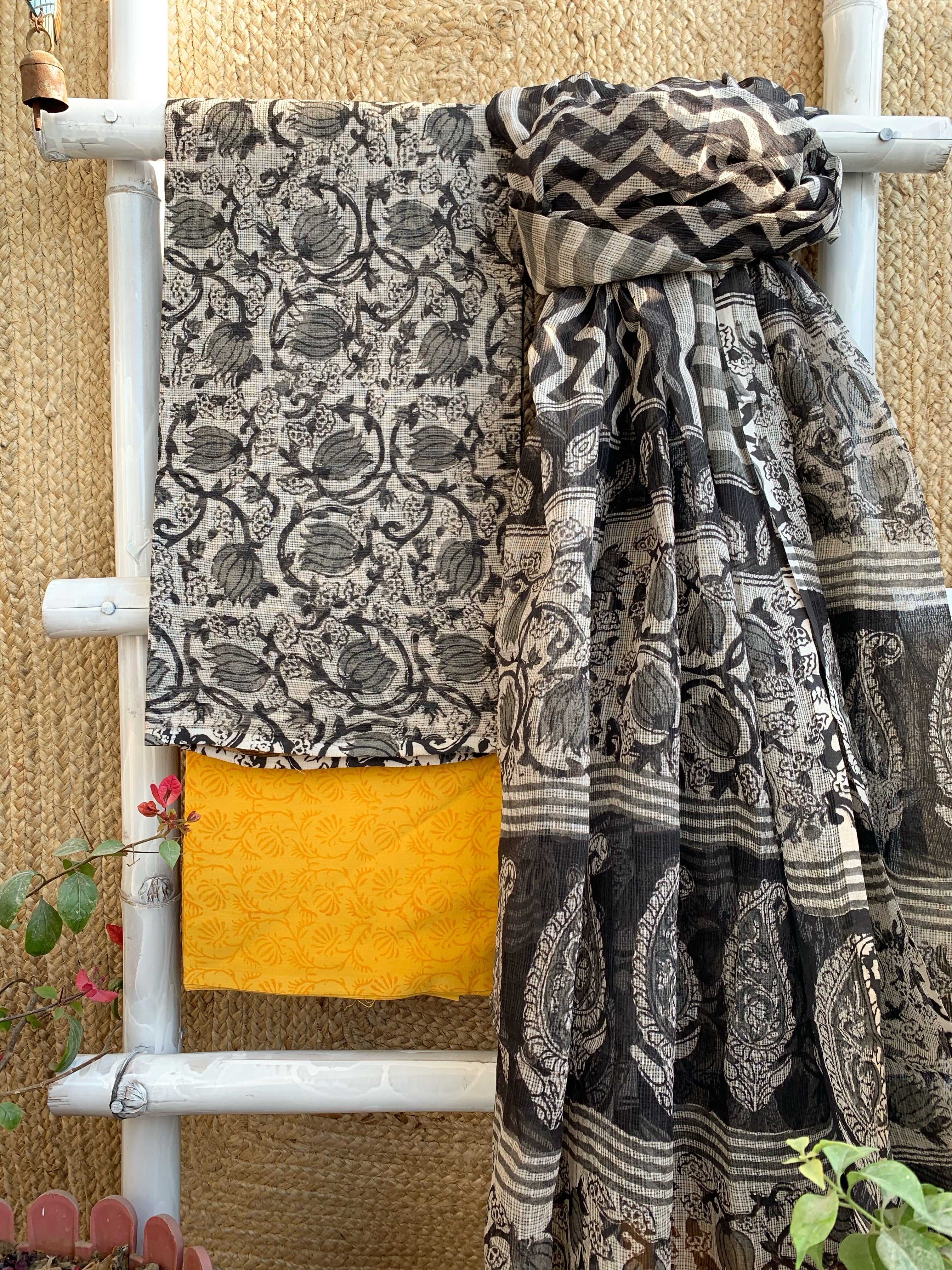 Handblock kota cotton suit
