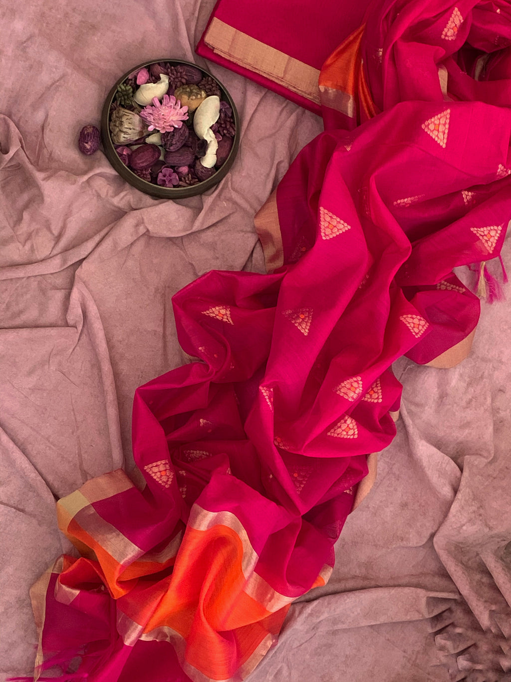 Handwoven Chanderi Kurta Dupatta Set