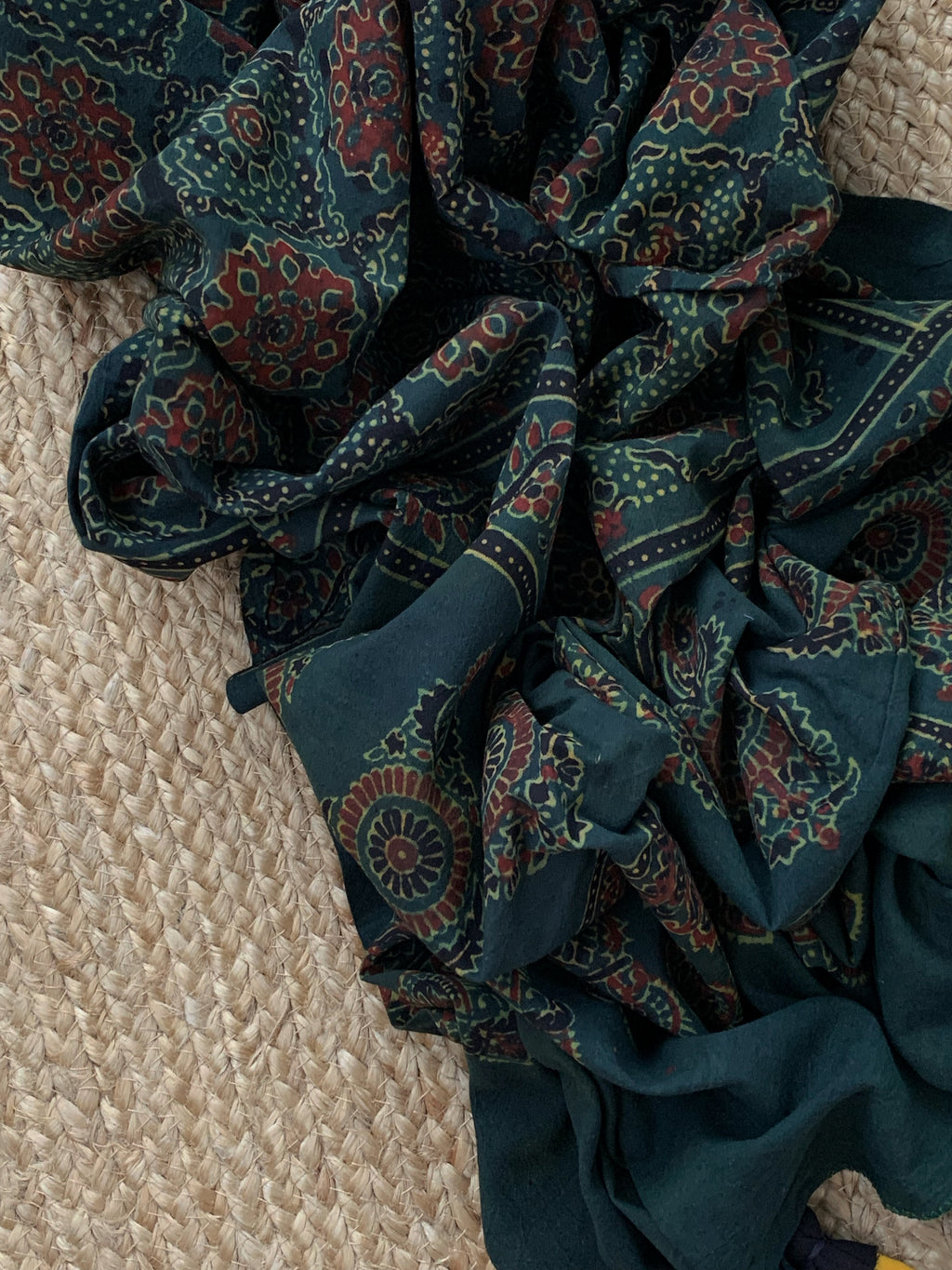 Handcrafted Bandhani Ajrakh Cotton Suit