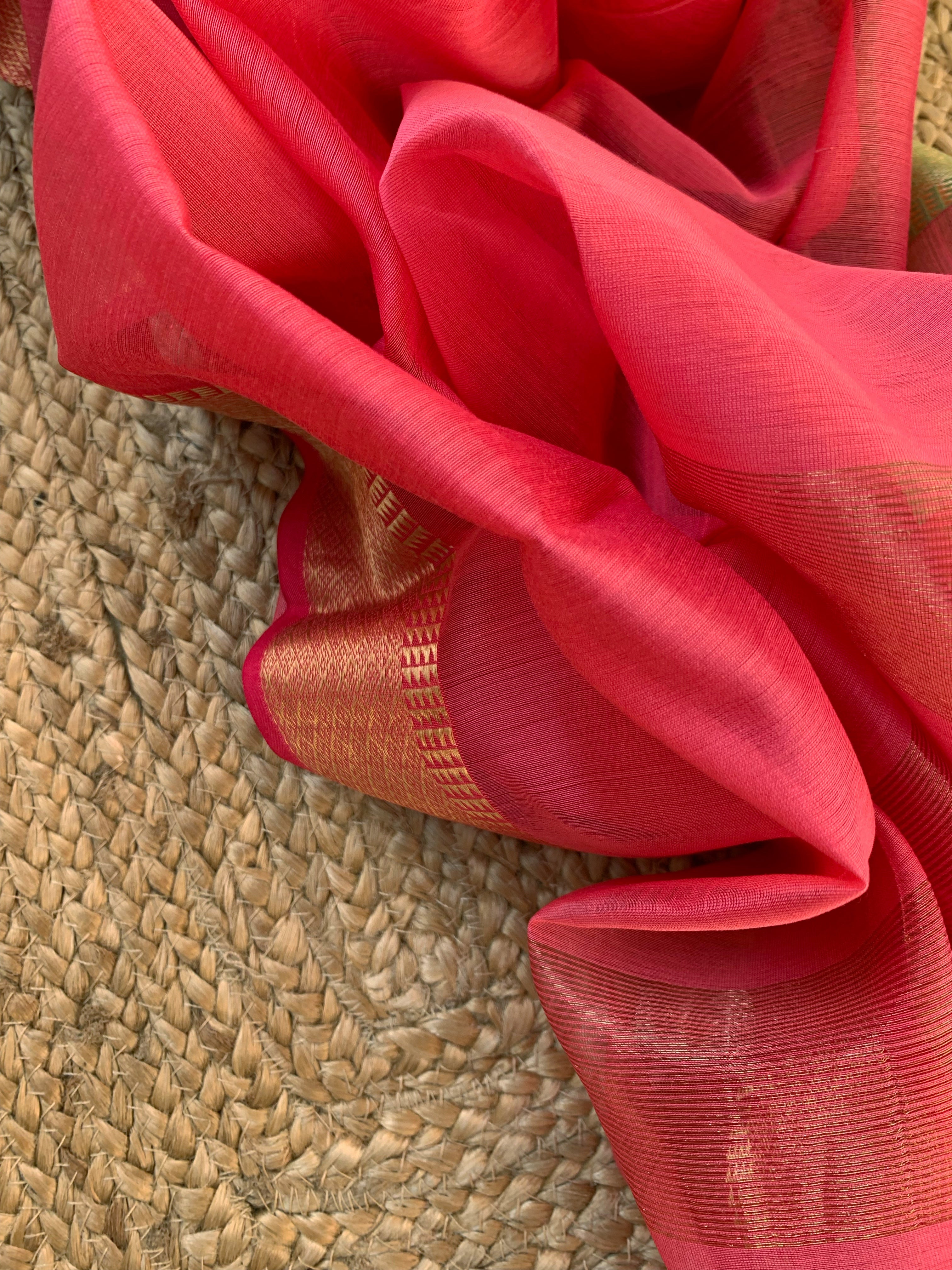 Handwoven Maheshwari Kurta dupatta set