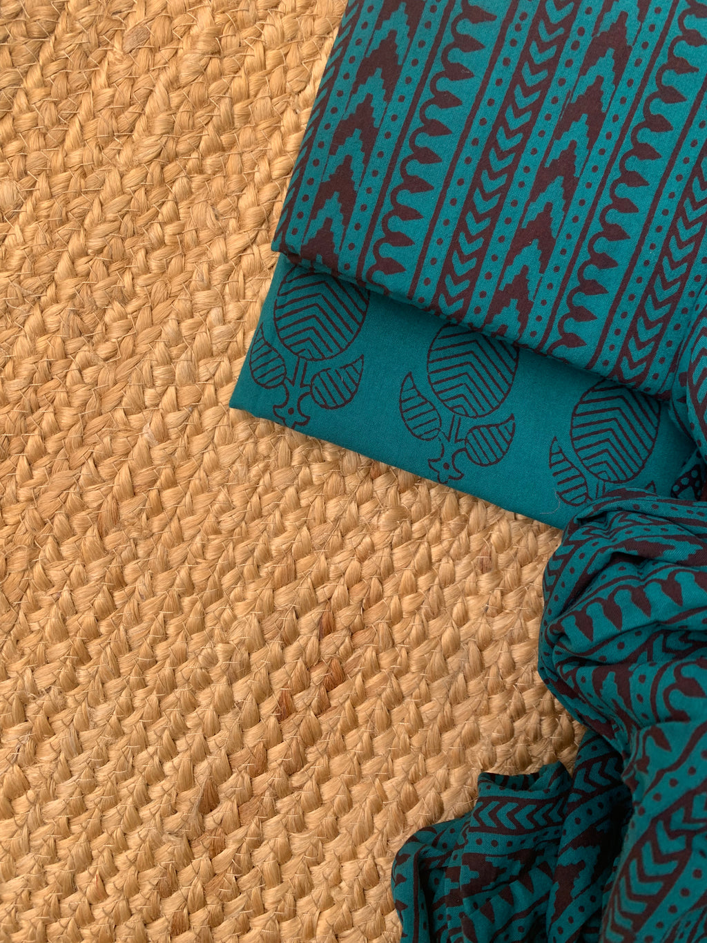 Natural Dyed Bagh Block Print Cotton Suit
