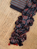 Handblock Ajrakh Cotton Suit