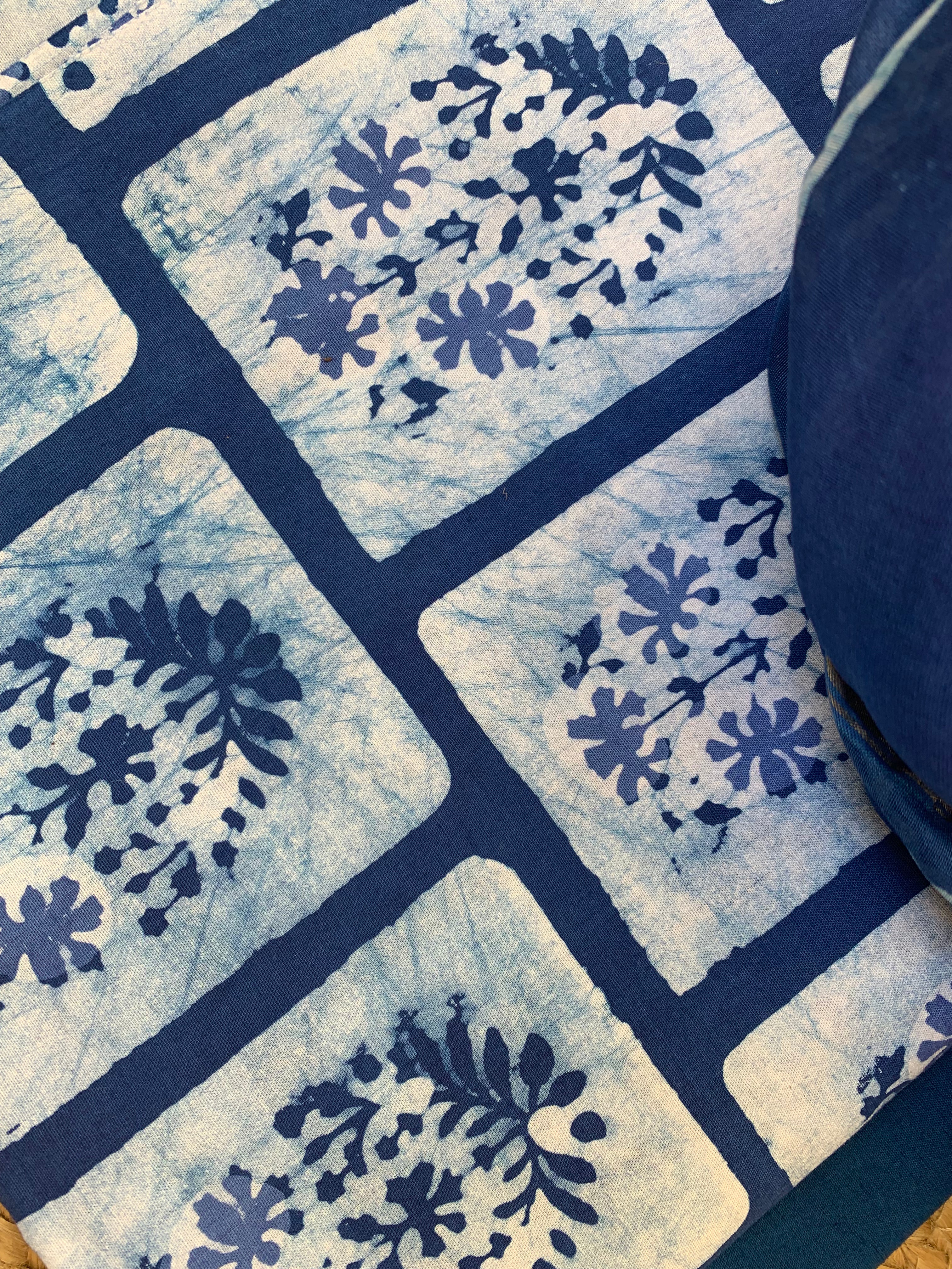 Handblock Batik Cotton Chanderi Suit