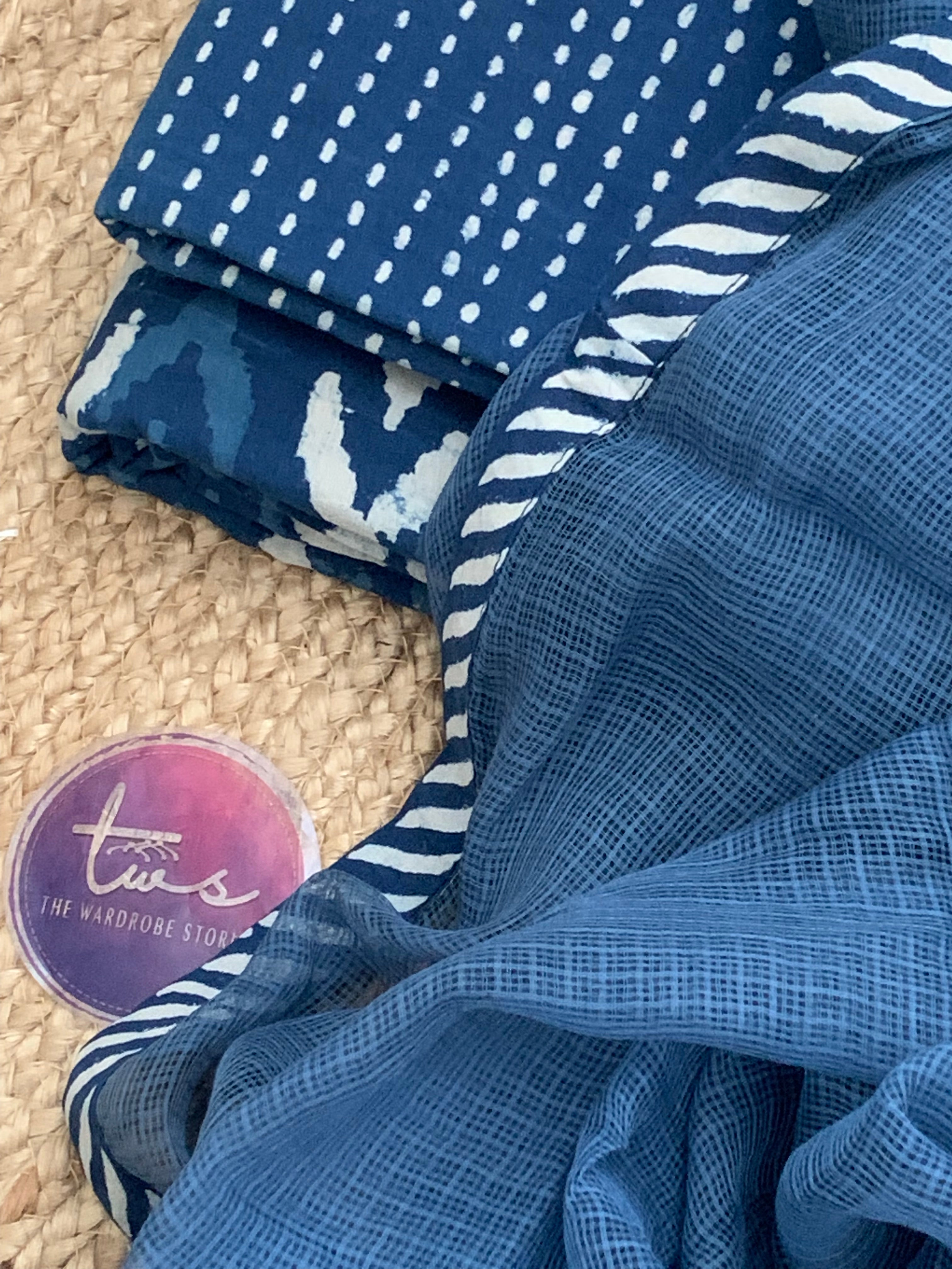 Handblock Cotton Kota Suit