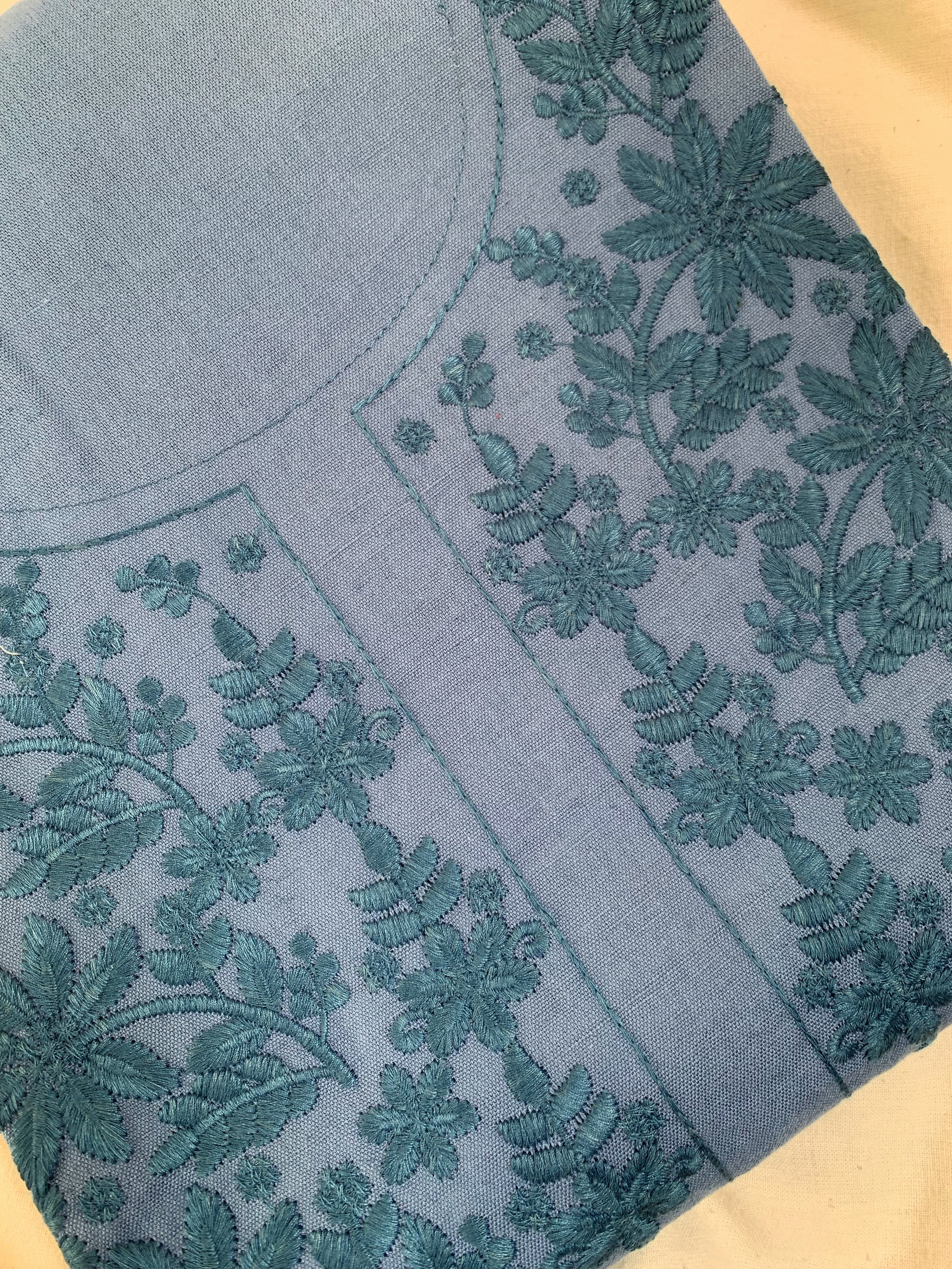 Hand Machine Embroidered Kurta