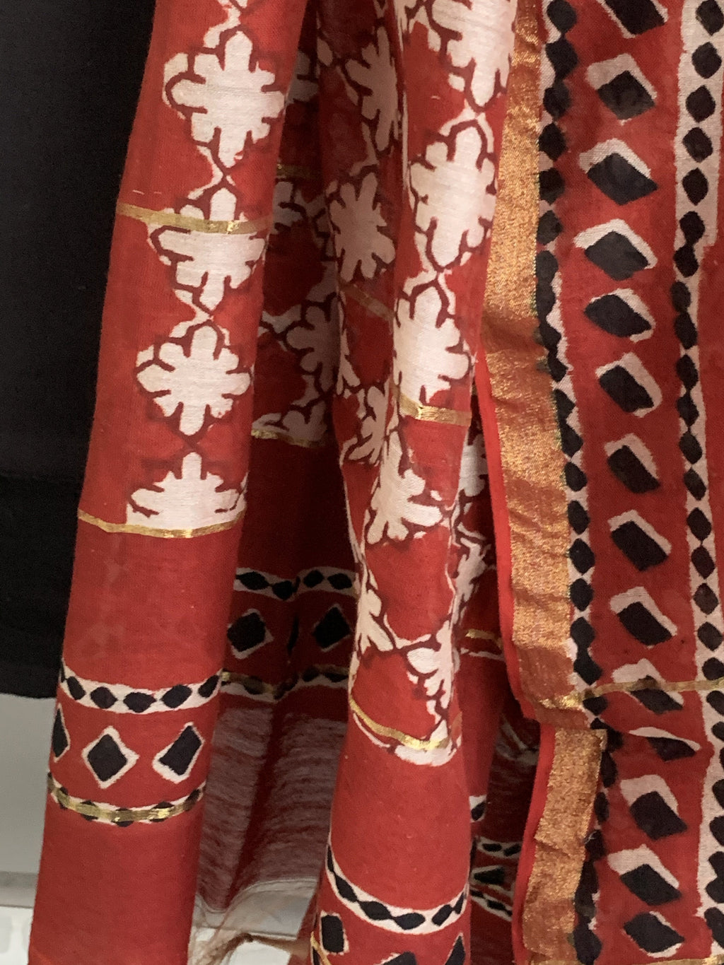 Handcrafted Cotton Chanderi Suit